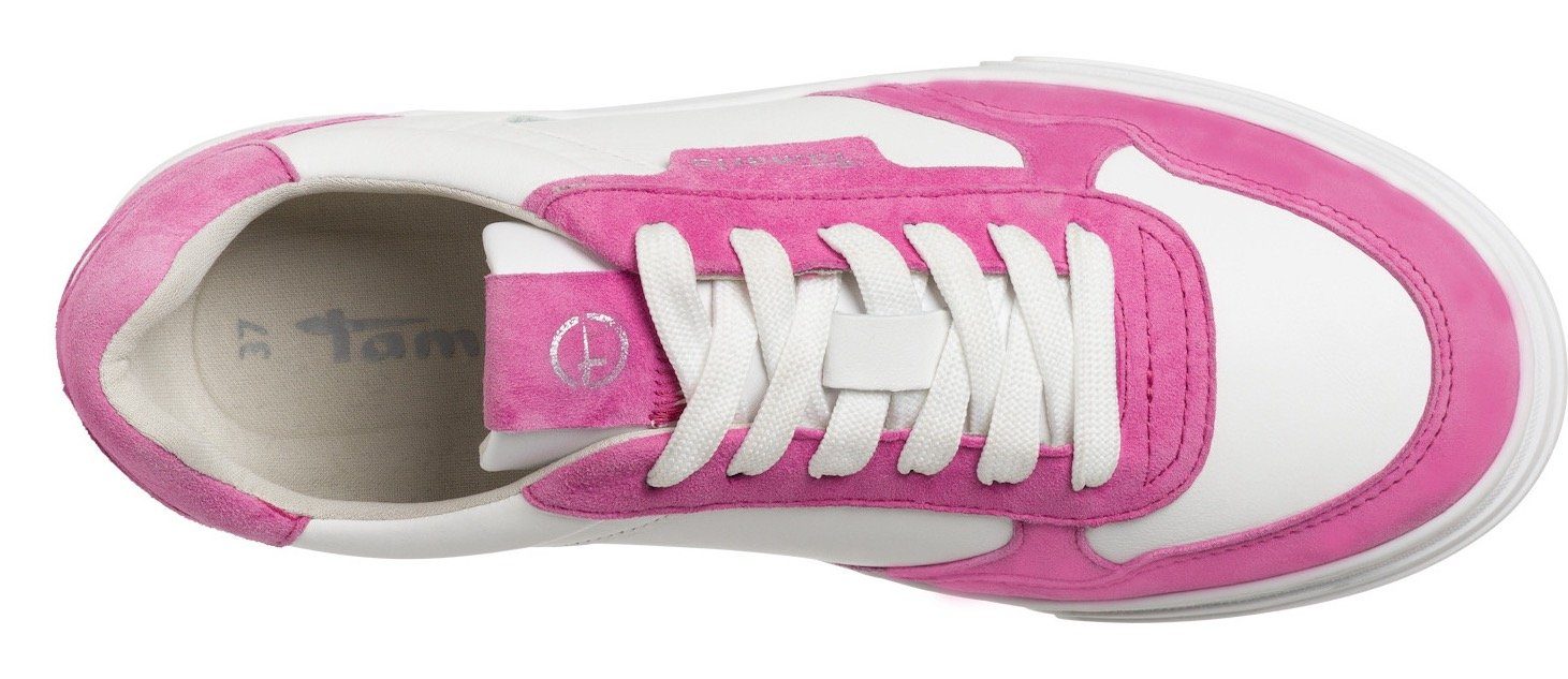 Tamaris Sneakers met praktische verwisselbare binnenzool, vrijetijdsschoen, lage schoen, veterschoen