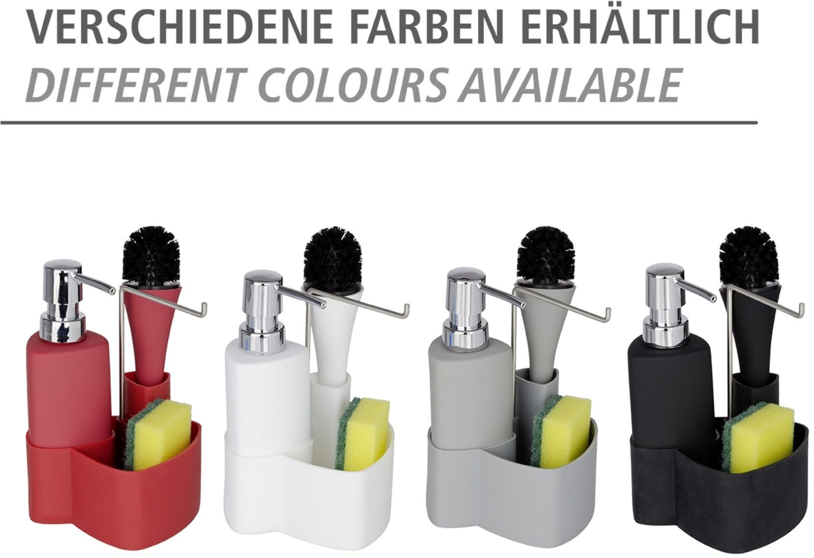 WENKO Dispenser voor afwasmiddel Model Empire (set, 3-delig)