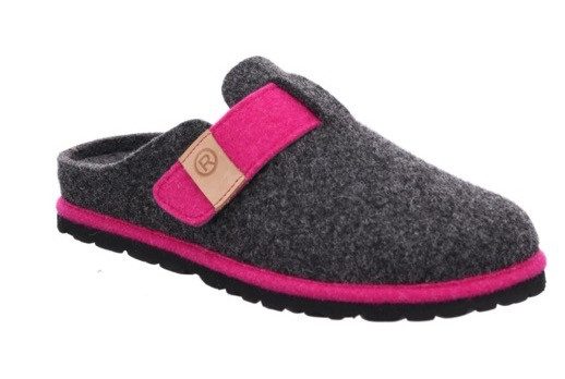 Rohde Pantoffels MERAN pantoffel klomp instapper met klittenbandriem