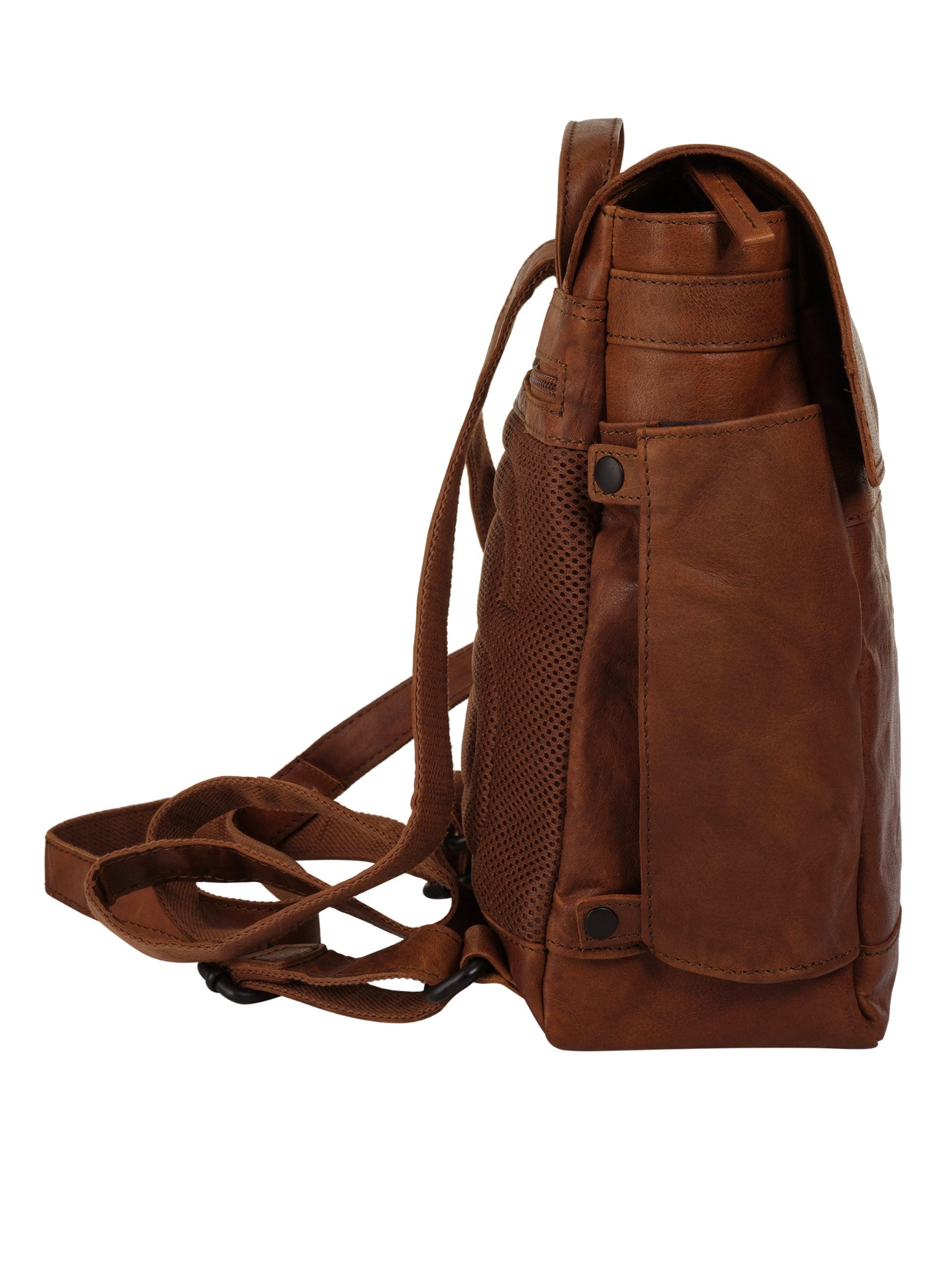 Spikes & Sparrow Laptoprugzak echt leder