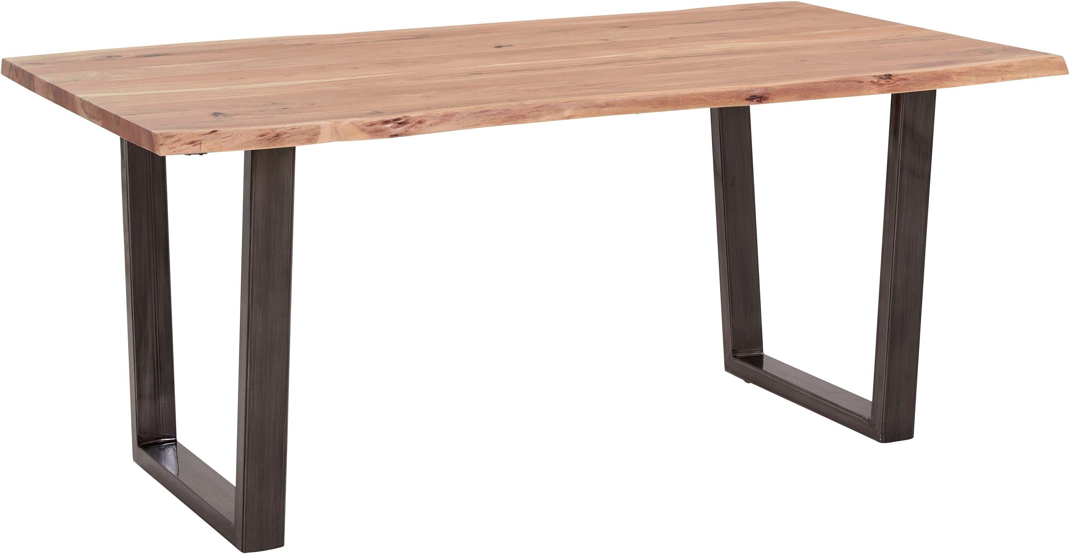 MCA living Eettafel CALABRIA Massief hout in boomstam-look