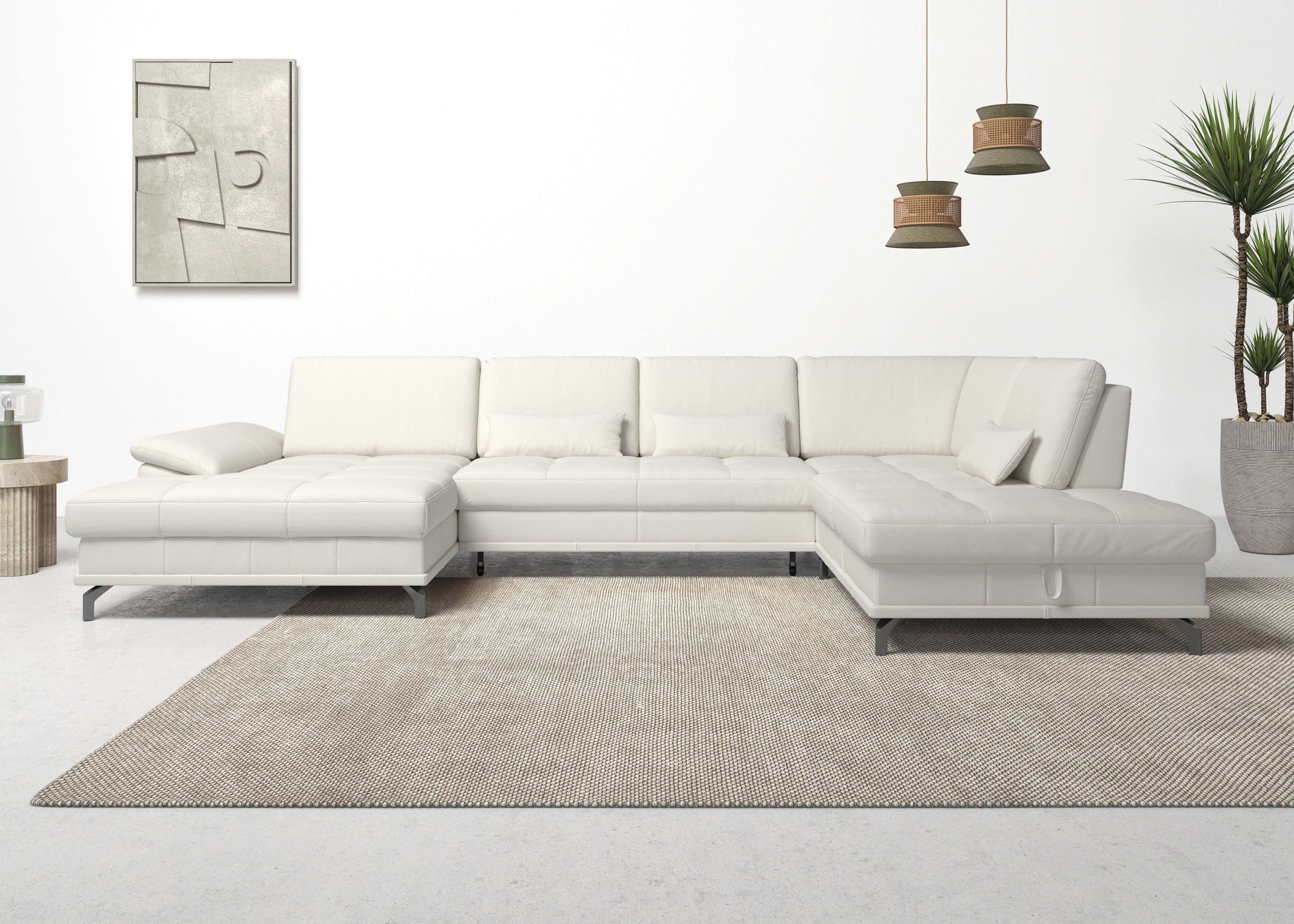 Places of Style Zithoek Costello U-vorm, met zitdiepteverstelling, armleuningverstelling en