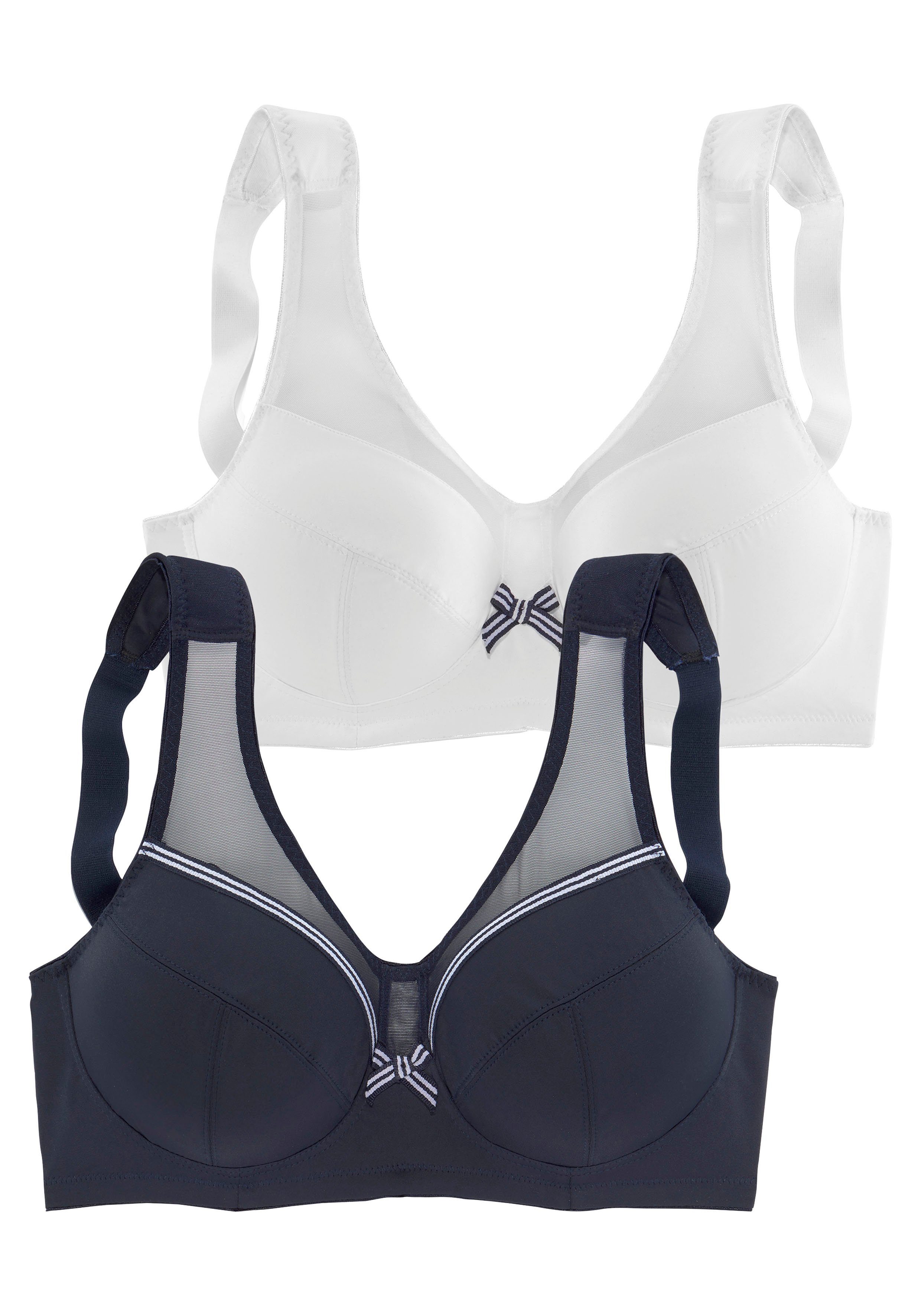 Petite fleur Steun-bh zonder beugels (Set van 2)