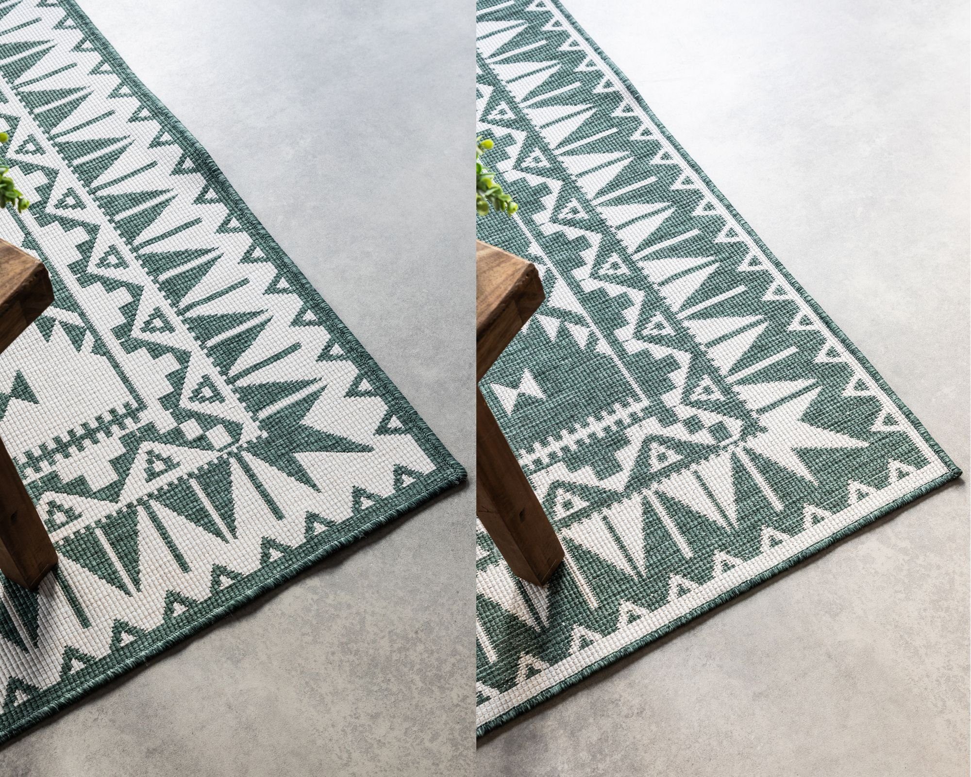 ELLE DECORATION Vloerkleed Dynamic, omkeerbaar tapijt Vlakweefsel, binnen- en buiten, modern, omkeerbaar, balkon, woonkamer, buiten