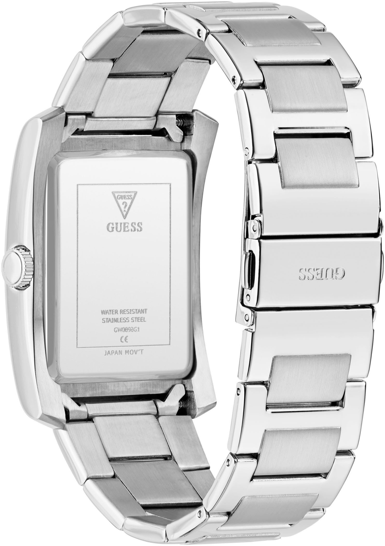Guess Kwartshorloge CLYDE Horloge, herenhorloge, stalen armband