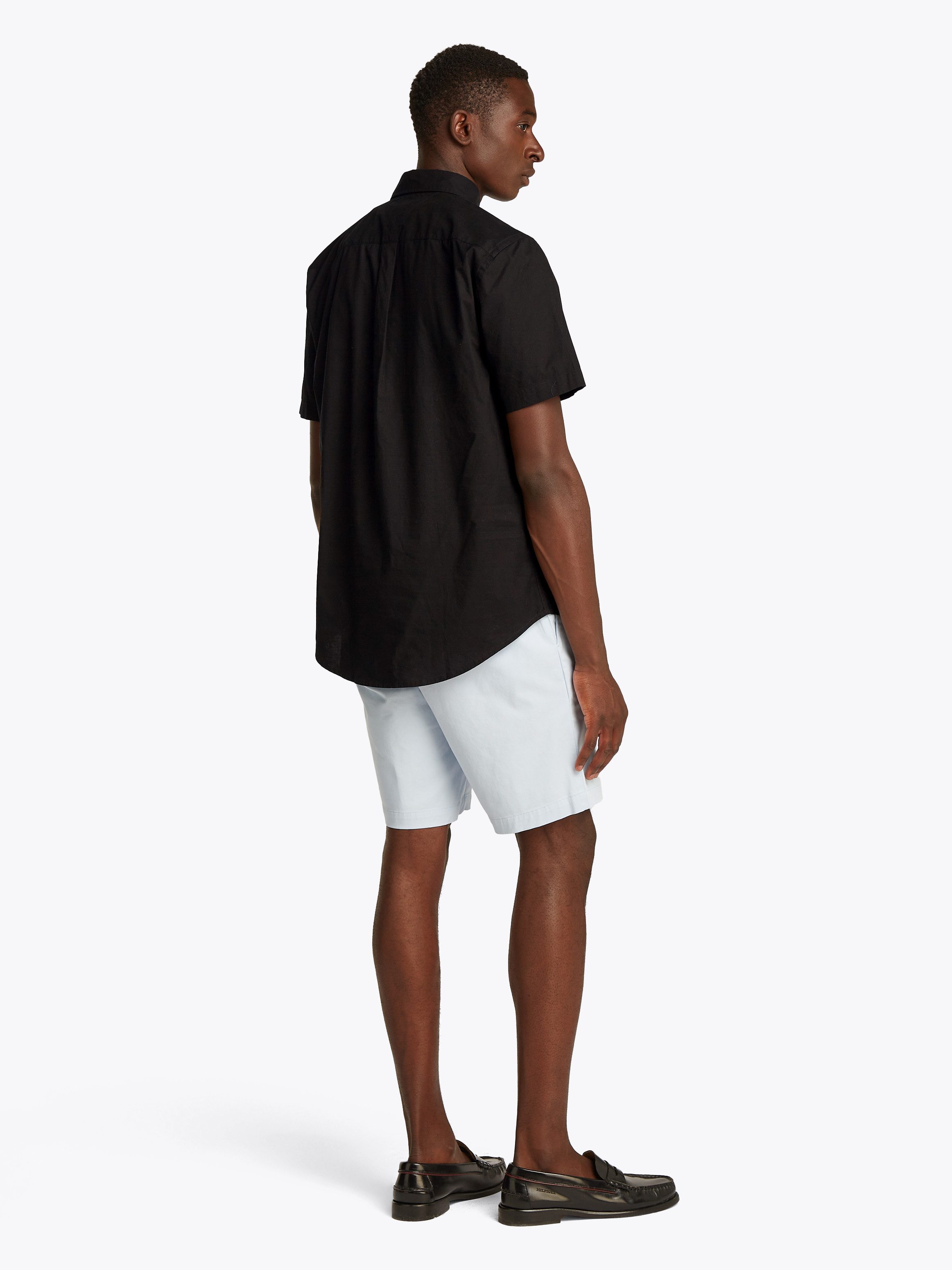 Tommy Hilfiger Overhemd met korte mouwen FLEX POPLIN SOLID S/S SHIRT