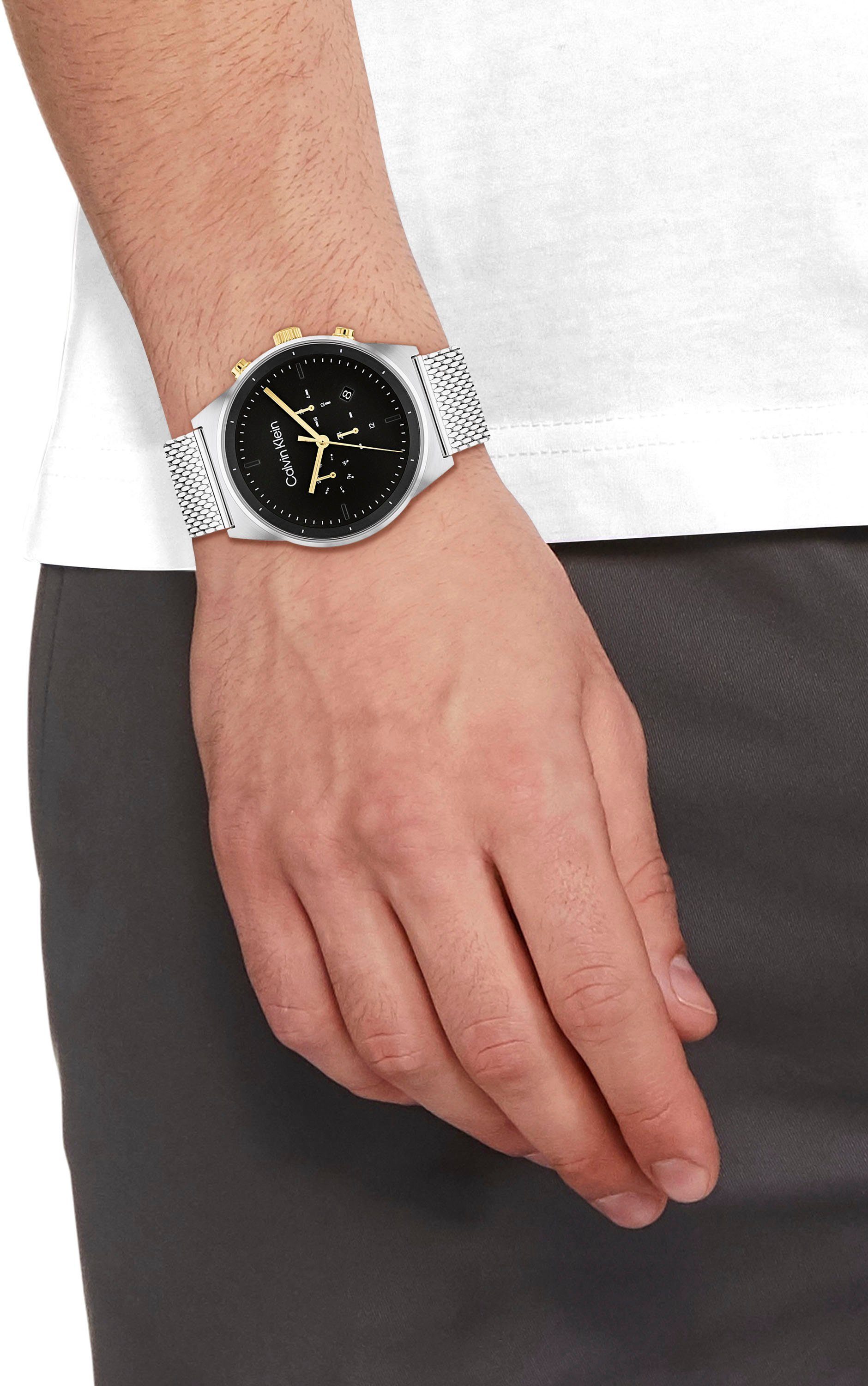 Calvin Klein Multifunctioneel horloge Timeless Quartz horloge, armbanduhr, herenhorloge, datum, roestvrijstalen band