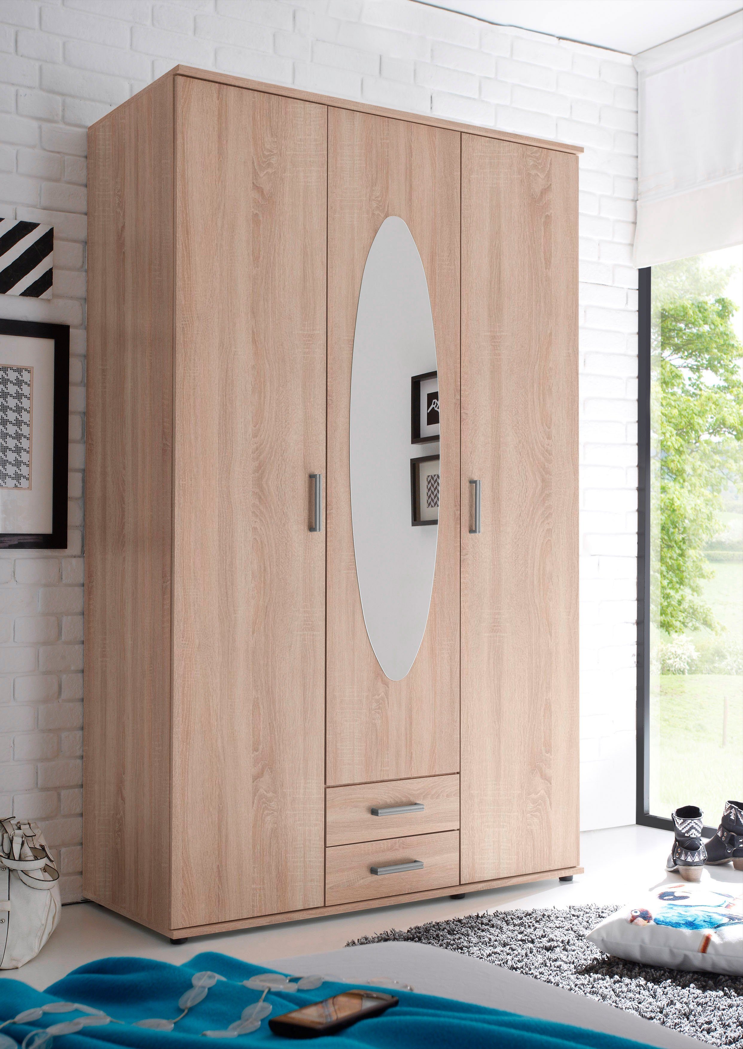 Schlafkontor Kledingkast Paul slaapkamerkast met spiegel Slaapkamer kast garderobe bestseller kledingkasten beige