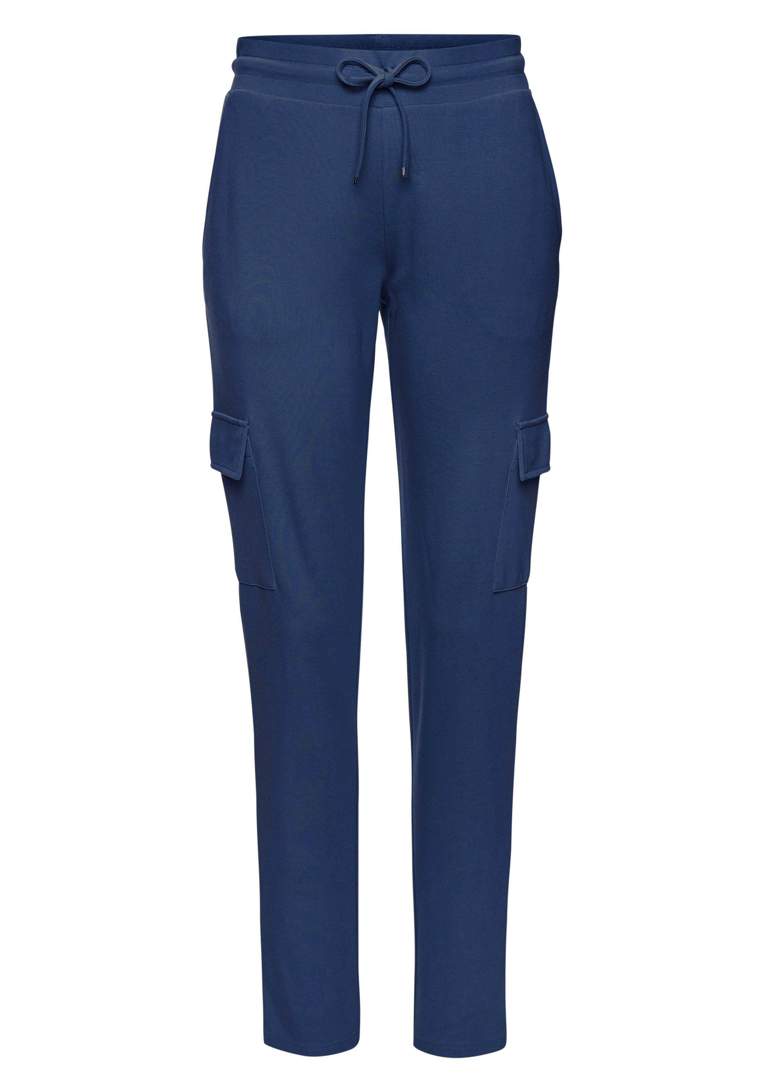 Lascana Cargobroek in zacht vloeiend materiaal, loungewear