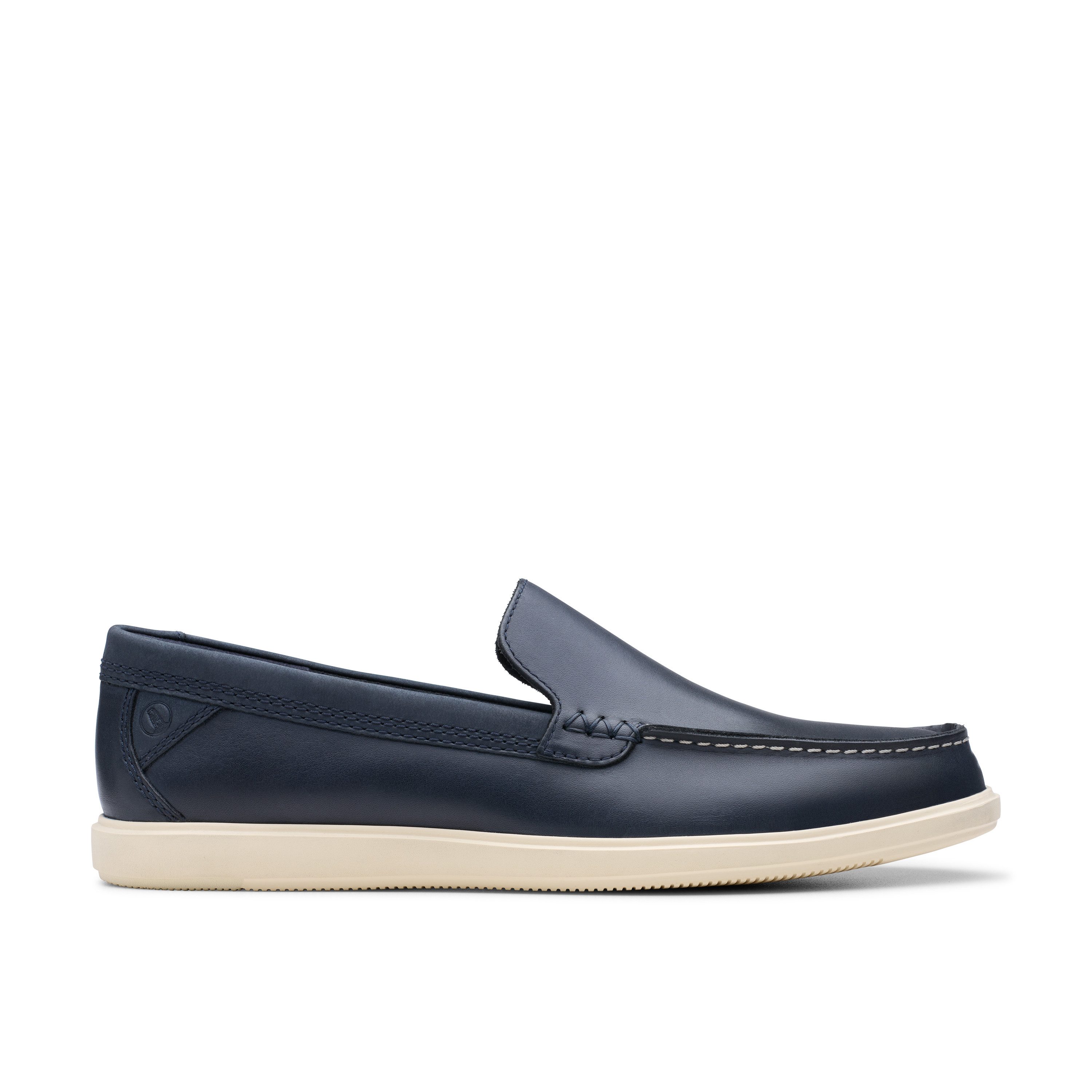 Clarks Bootschoenen Bratton Loafer , bootsschoen, mocassin, slip-on sneaker met siernaad