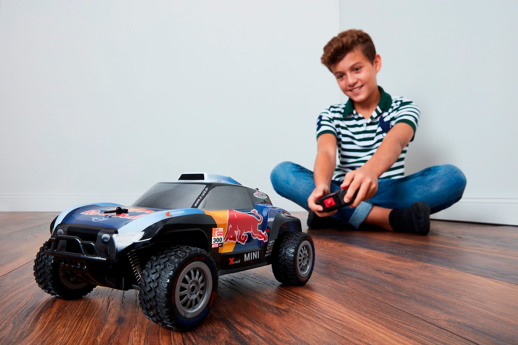 Happy People Radiografisch bestuurbare buggy Mini Cooper JCW X-Raid Red Bull
