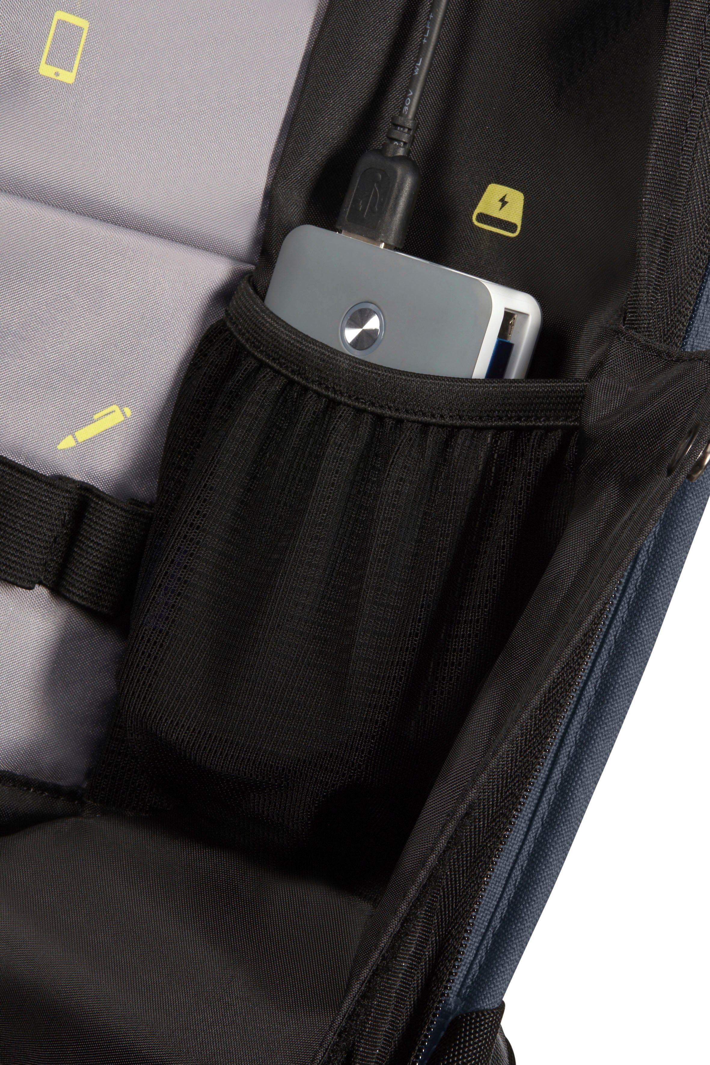 Samsonite Laptoprugzak Securipak Vrijetijds rugzak schoolrugzak USB-poort 15 6-inch laptopvak