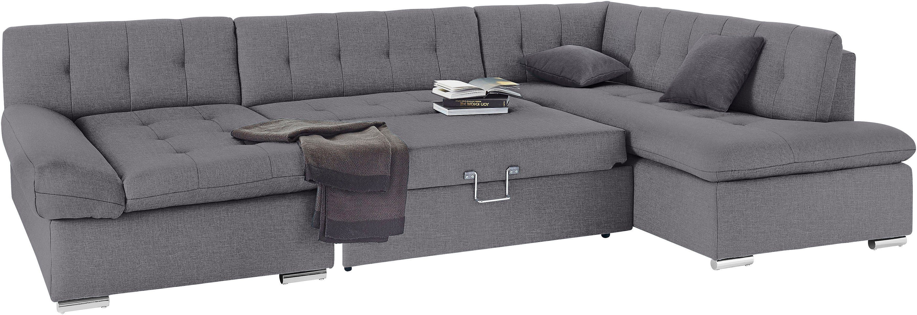 TRENDMANUFAKTUR Zithoek Reggae II, incl. armleuningverstelling, tijdloos modern, comfortabel, U-vorm
