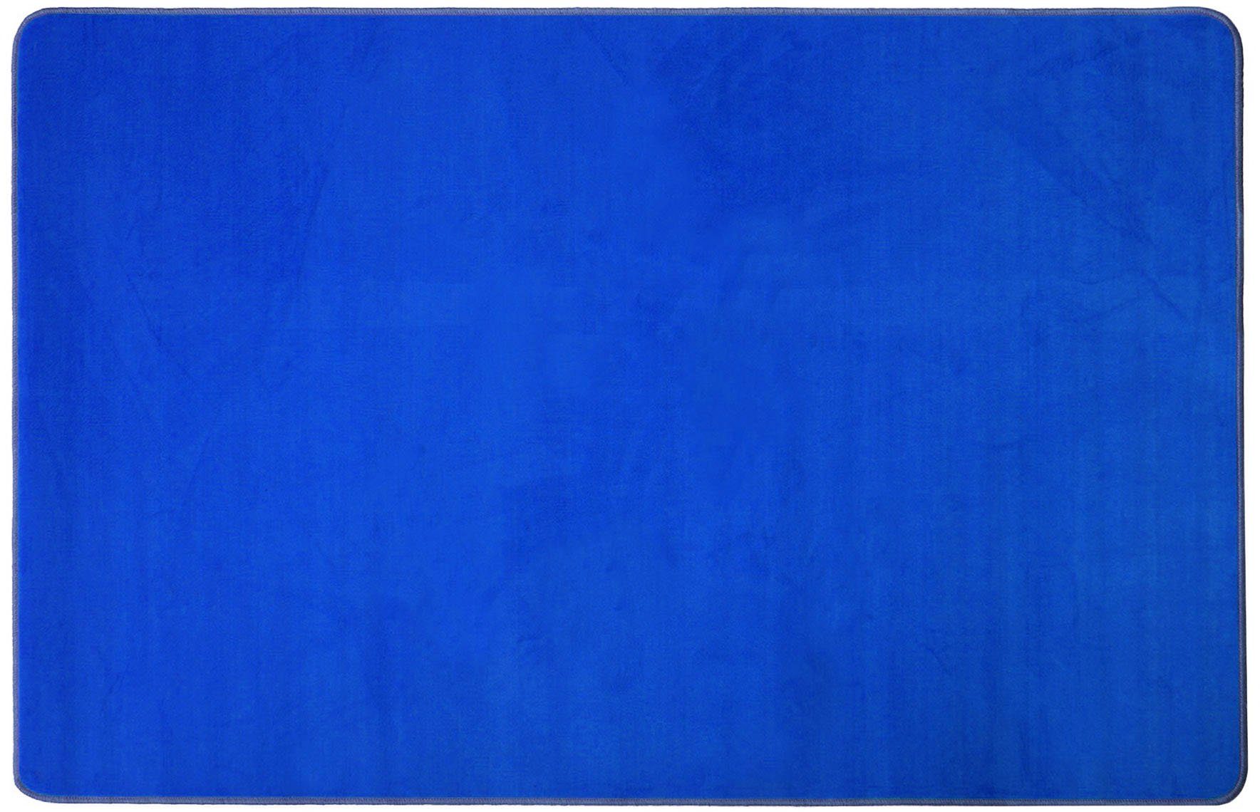Primaflor-Ideen in Textil Kindervloerkleed RONDE ZITPLEK Speelkleed, ideaal in de kinderkamer speelkleden maat 200 cm x 300 cm x 5 mm blauw