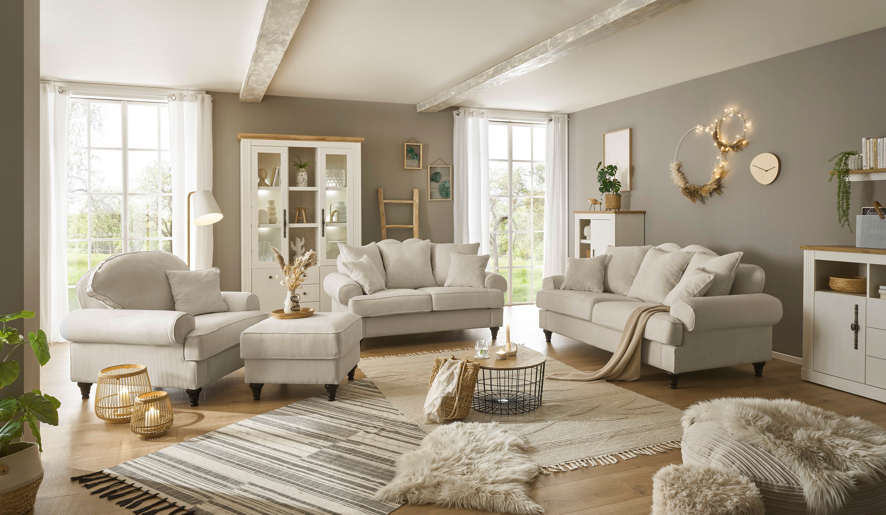 Home affaire 3,5-zitsbank Westminster met binnenveringsinterieur