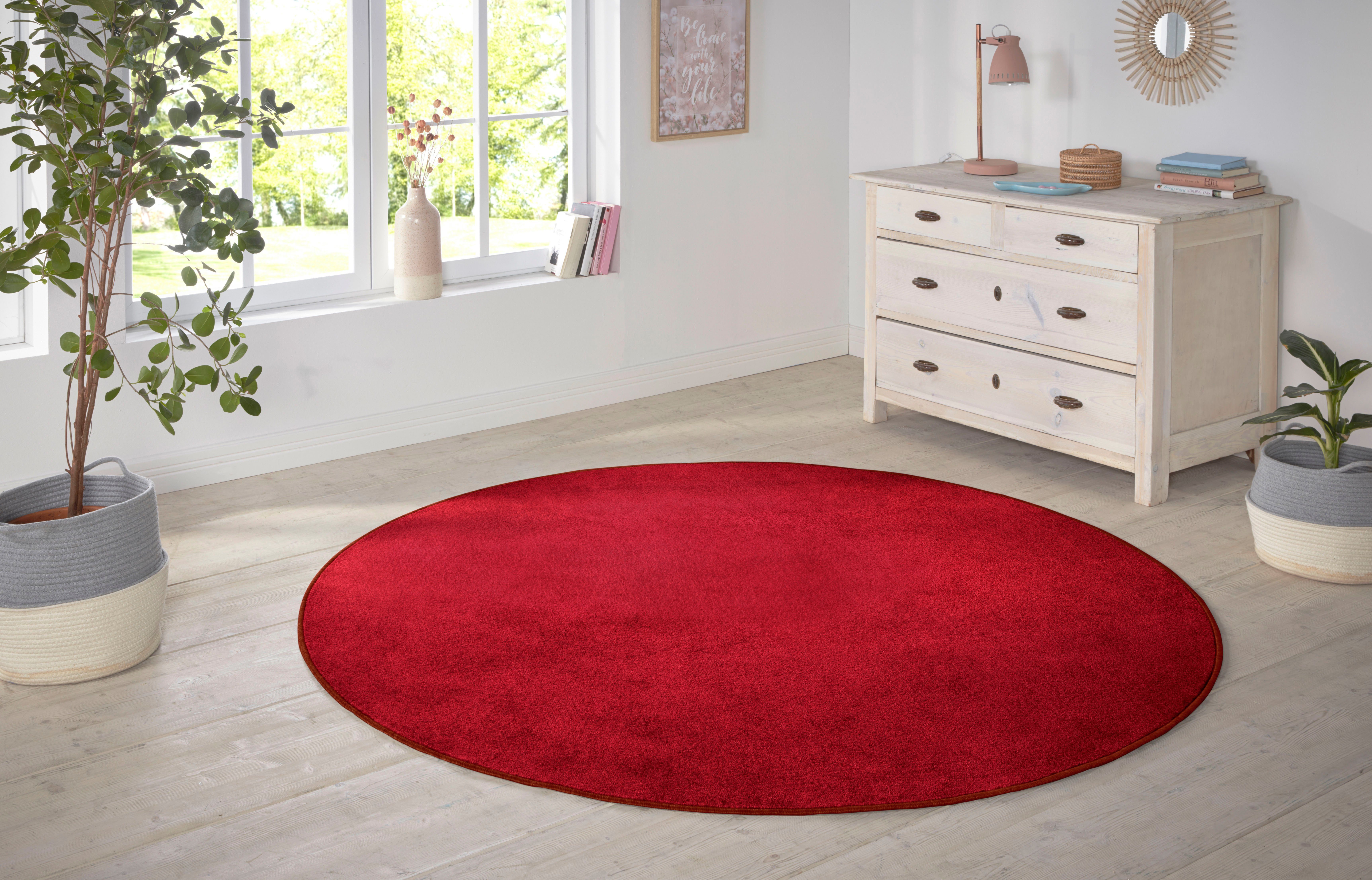 HANSE Home Vloerkleed Shashi Korte pool, unikleur, vloerkleed, zacht, eetkamer, kinderkamer, hal
