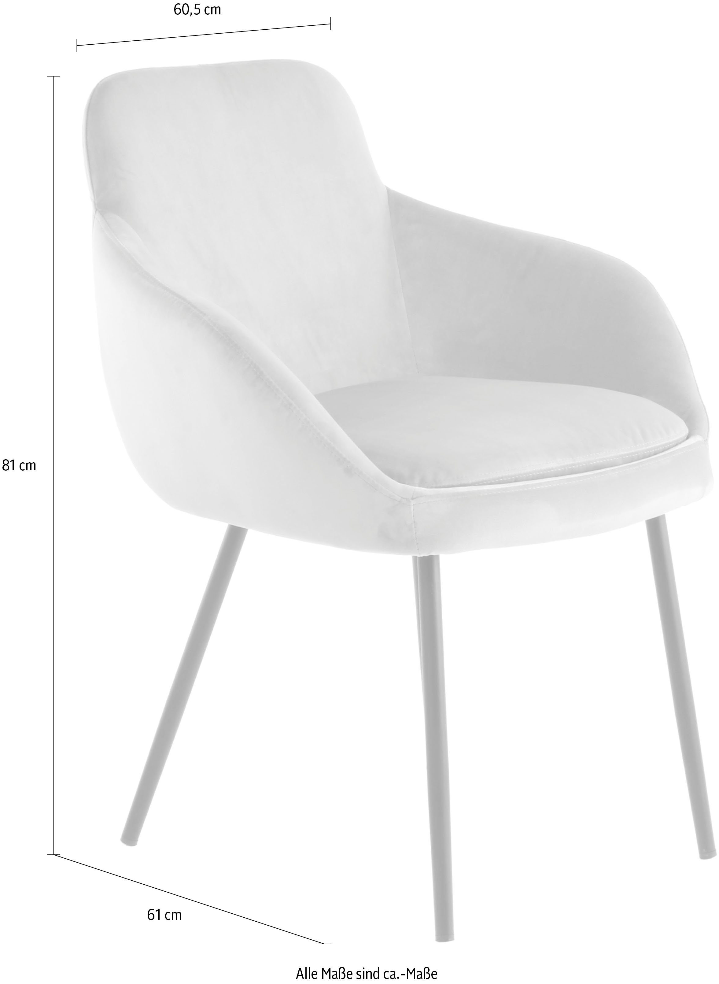 Kayoom Stoel Cobain 825 2-delige set, eentonig ontwerp, minimalistisch ontworpen (set, 2 stuks)