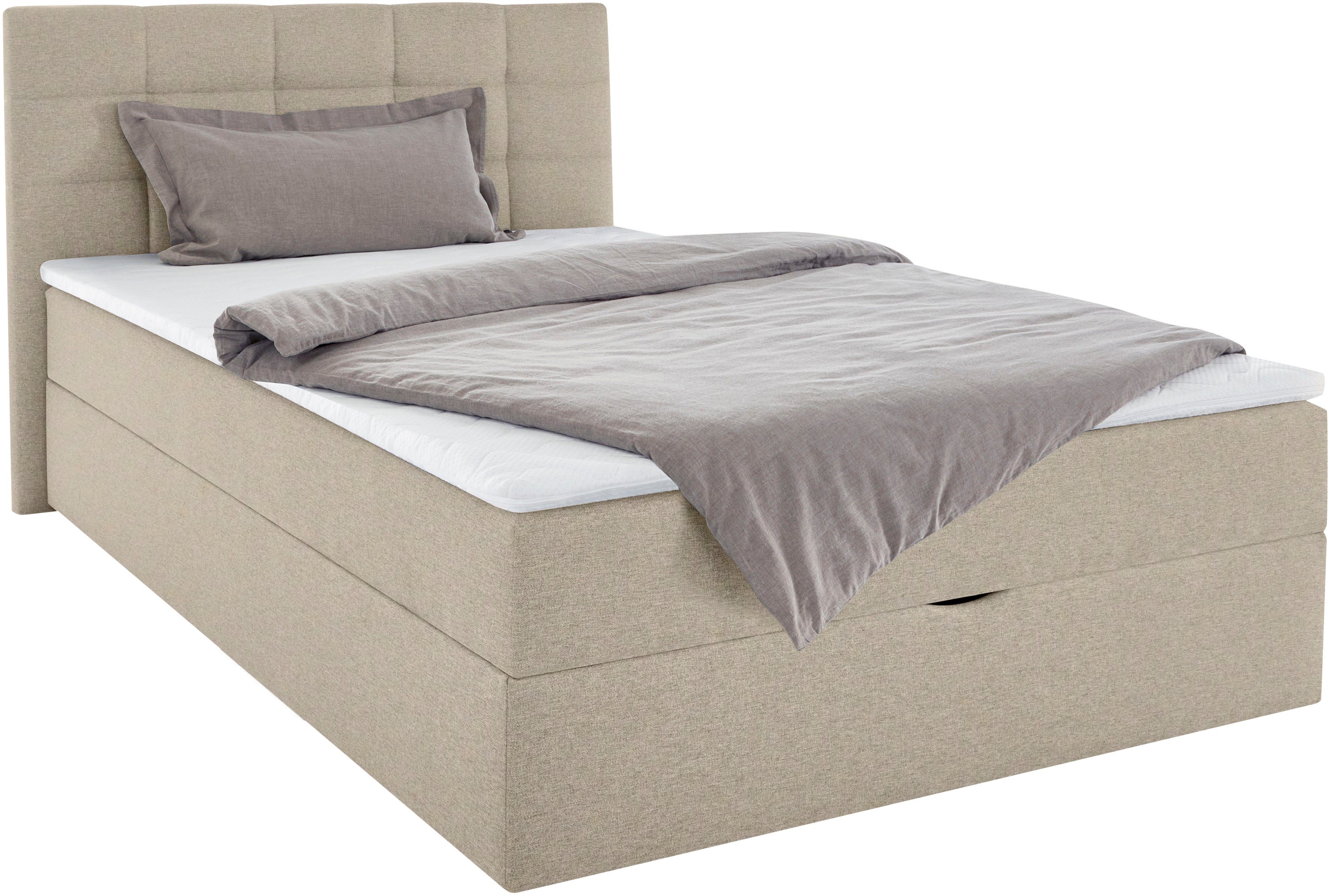 INOSIGN Boxspring OVALO optioneel met bedbox, verkrijgbaar in h2, h3 & h4