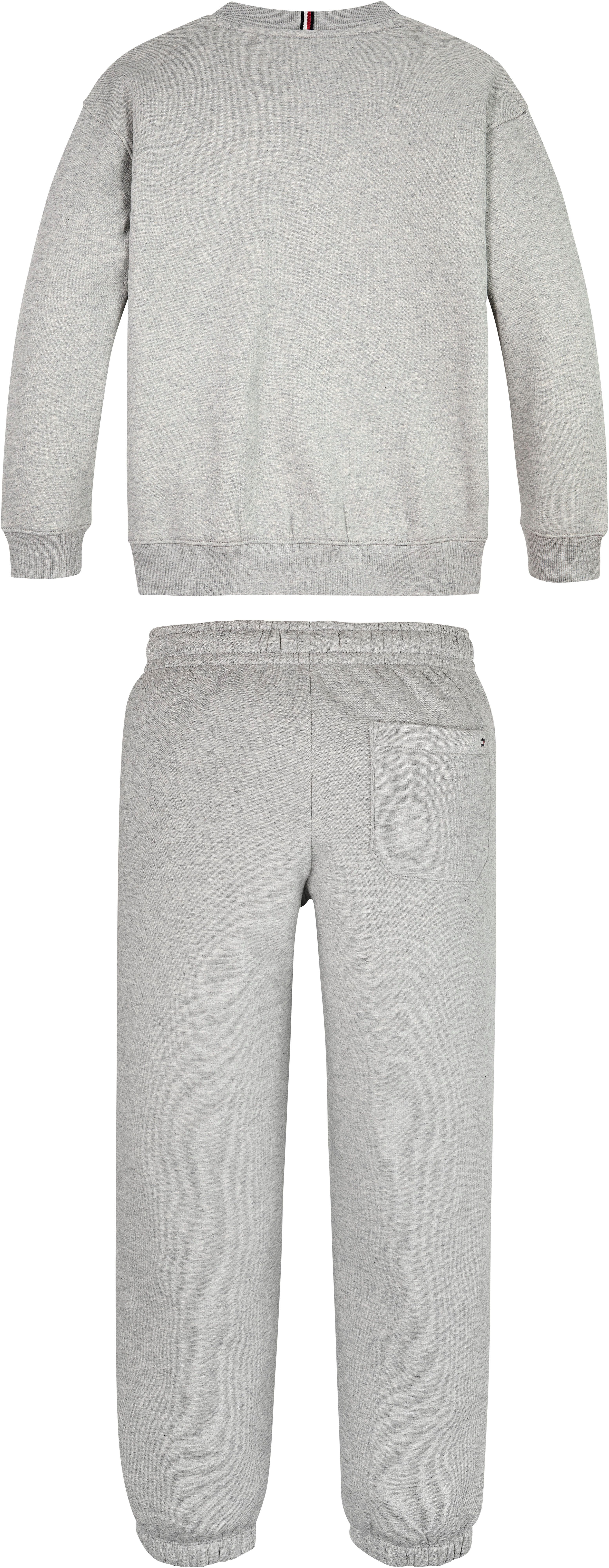 Tommy Hilfiger Shirt met lange mouwen en broek U TIMELESS FLEECE SET Baby’s tot 2 jaar, gemêleerd materiaal (set, 2-delig, 2 stuks)
