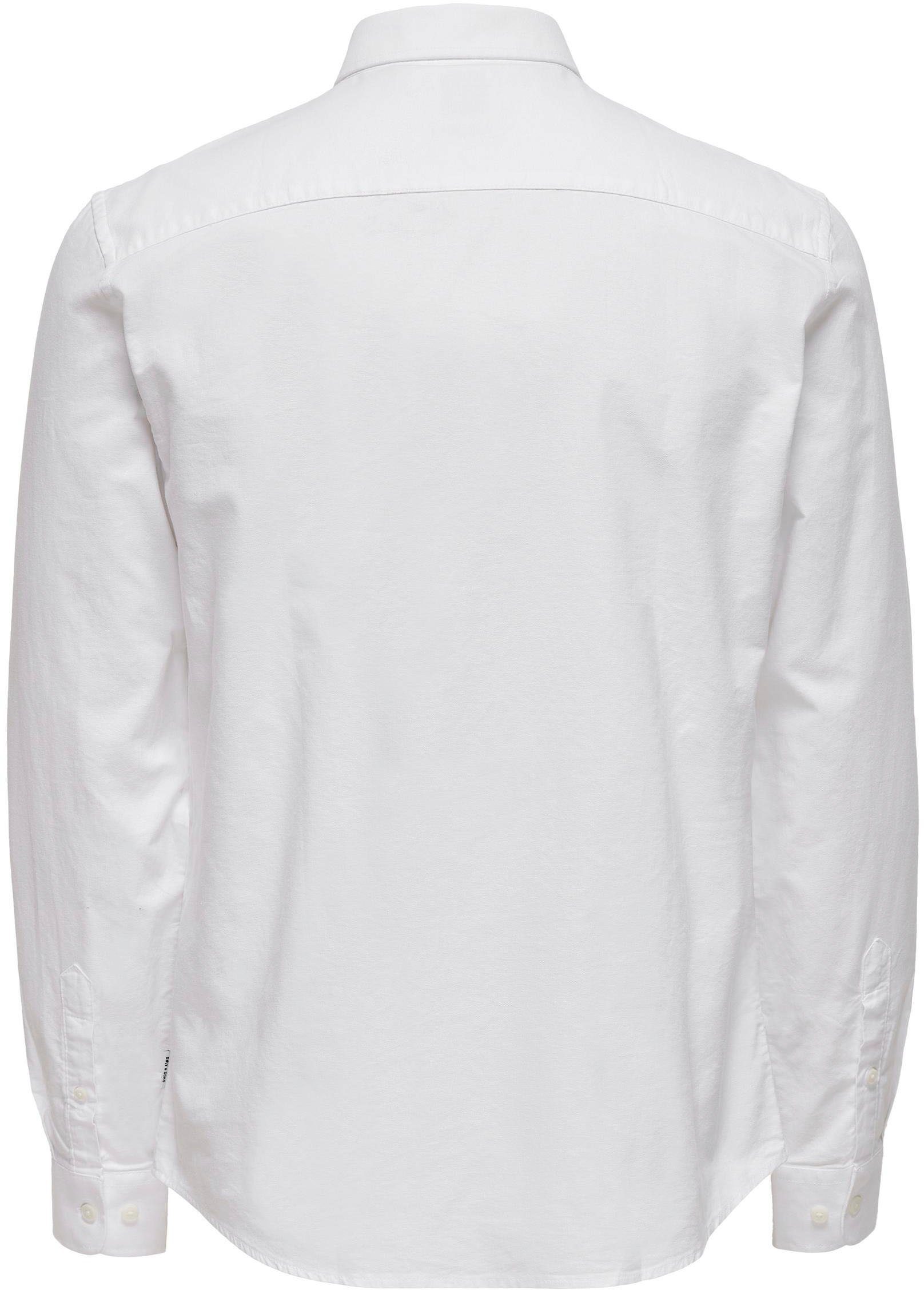 ONLY & SONS Overhemd met lange mouwen ONSALVARO SLIM LS OXFORD SHIRT NOOS