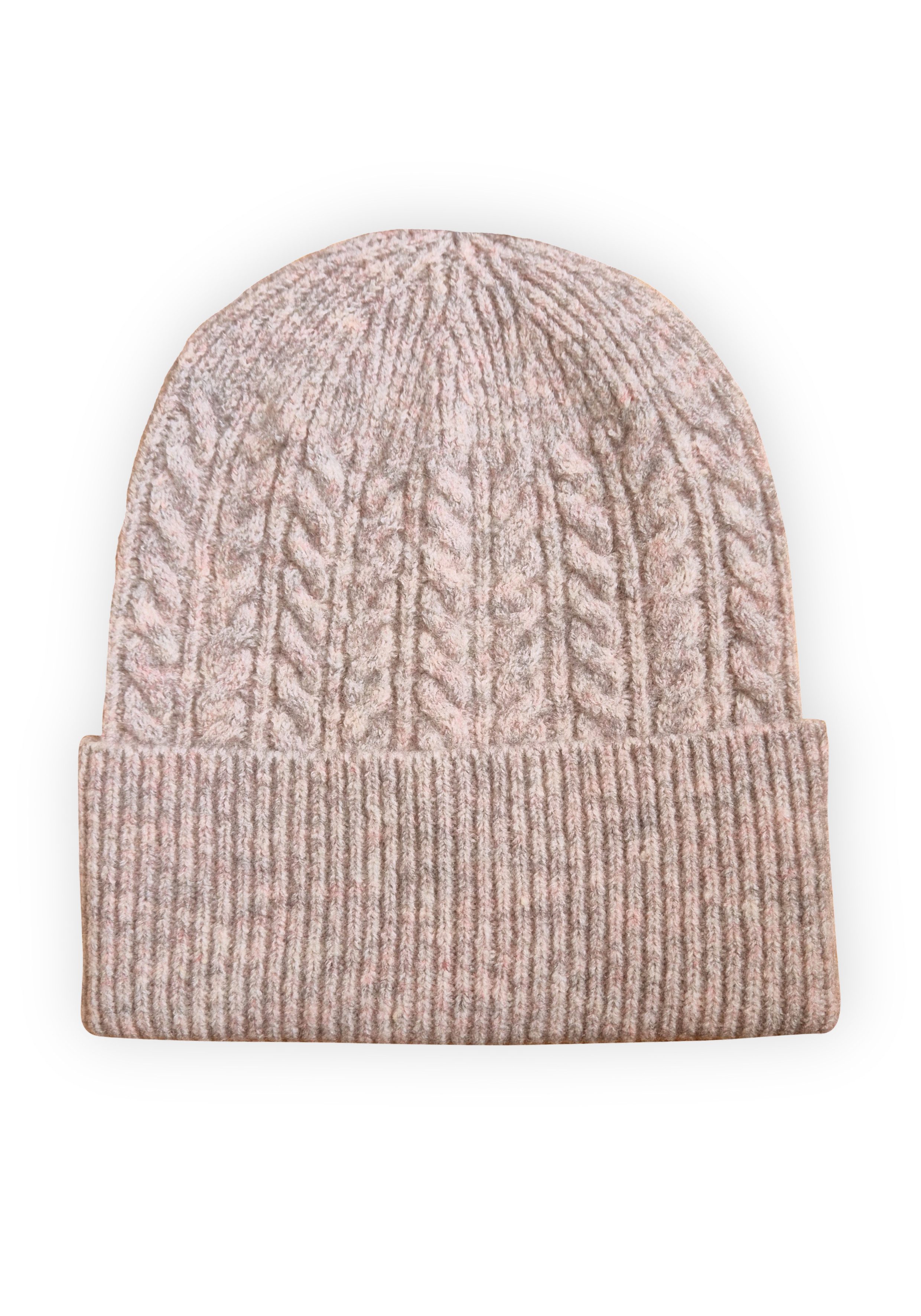 Capelli New York Beanie Fijn breisel, kabelpatroon, één maat