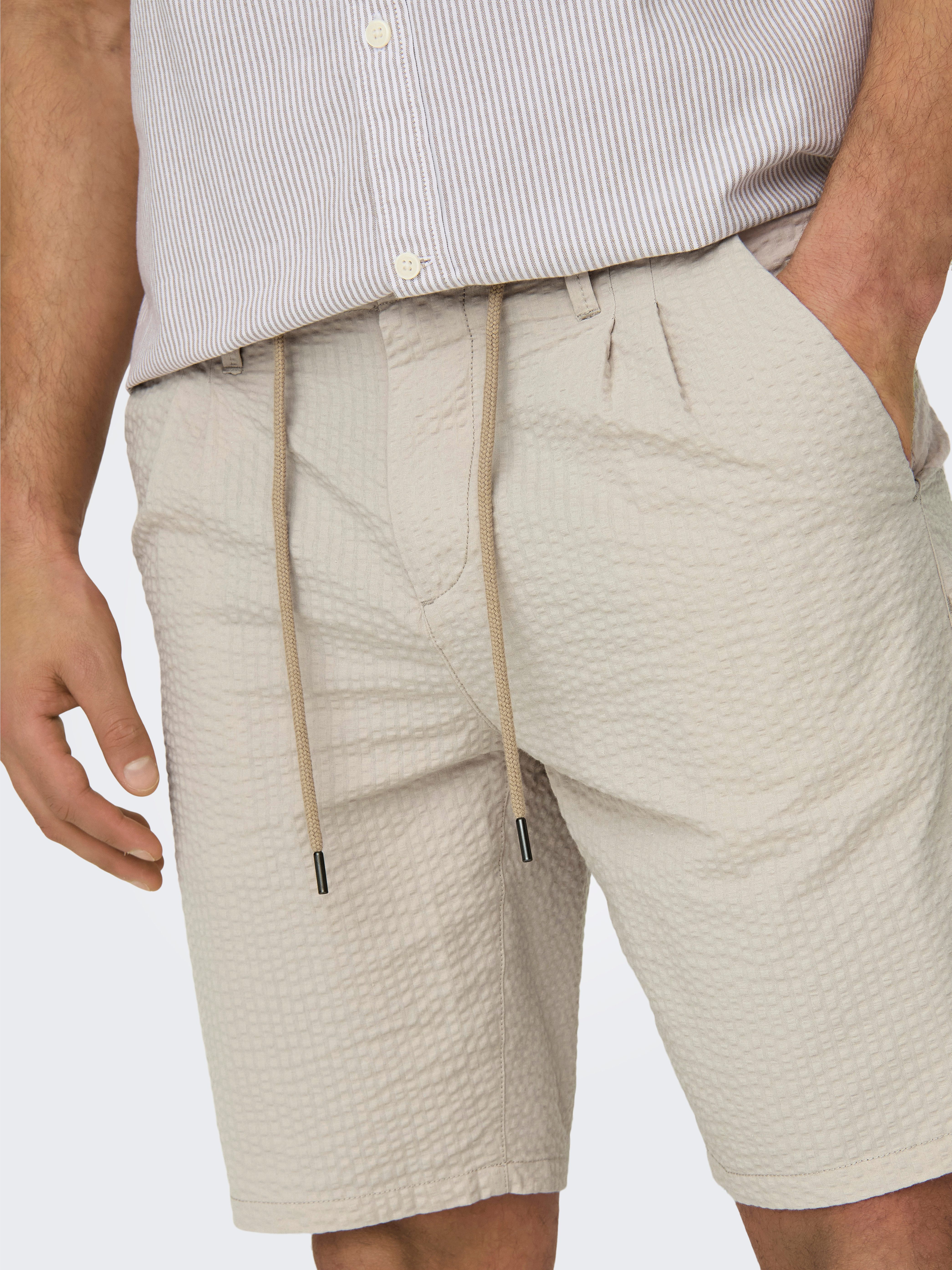 ONLY & SONS Short ONSLEO LIFE 0009 SEERSUCKER SHORTS NOOS