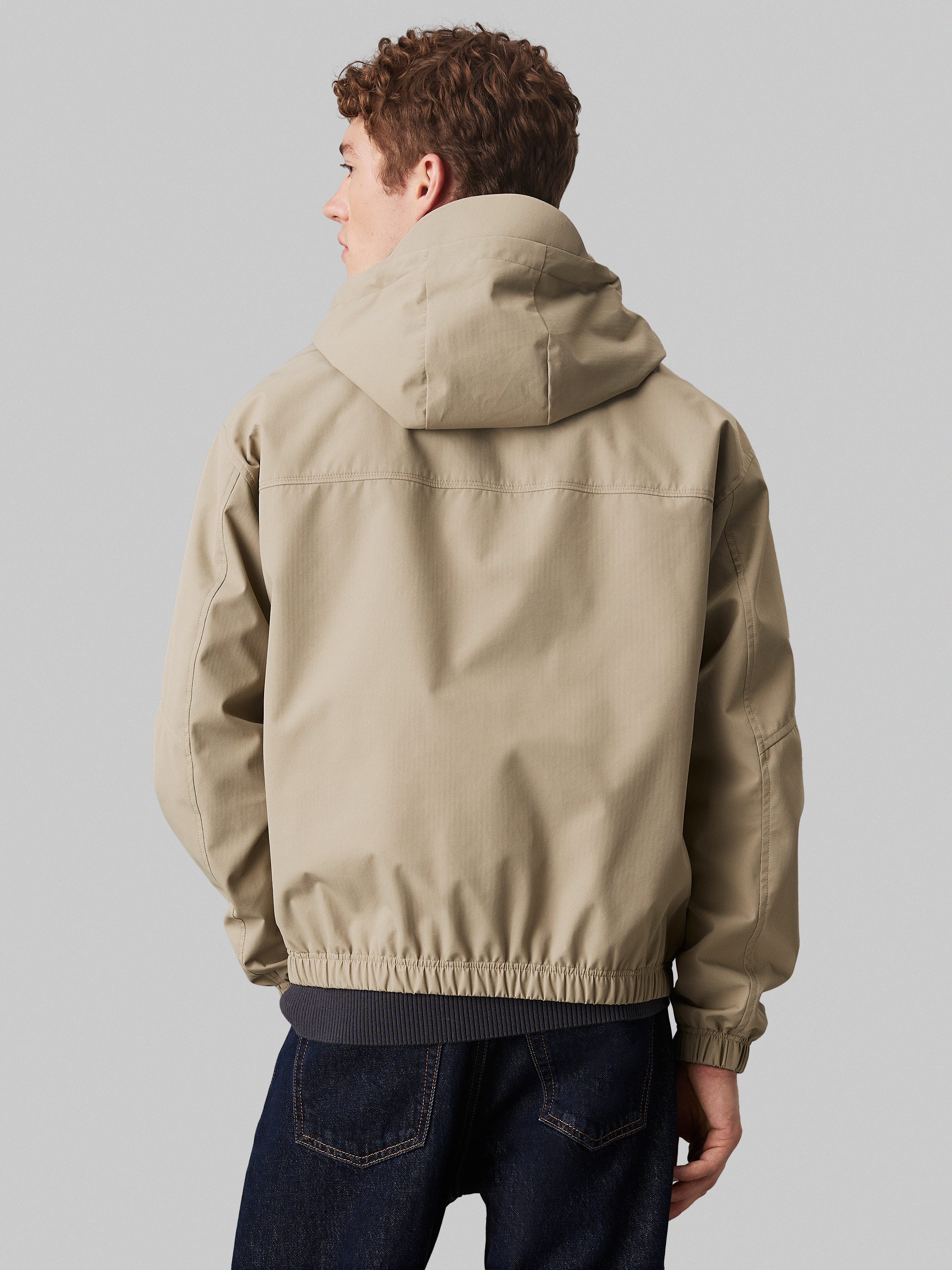 Calvin Klein Allweatherjack TECHNICAL JACKET Logodruk, steekzakken