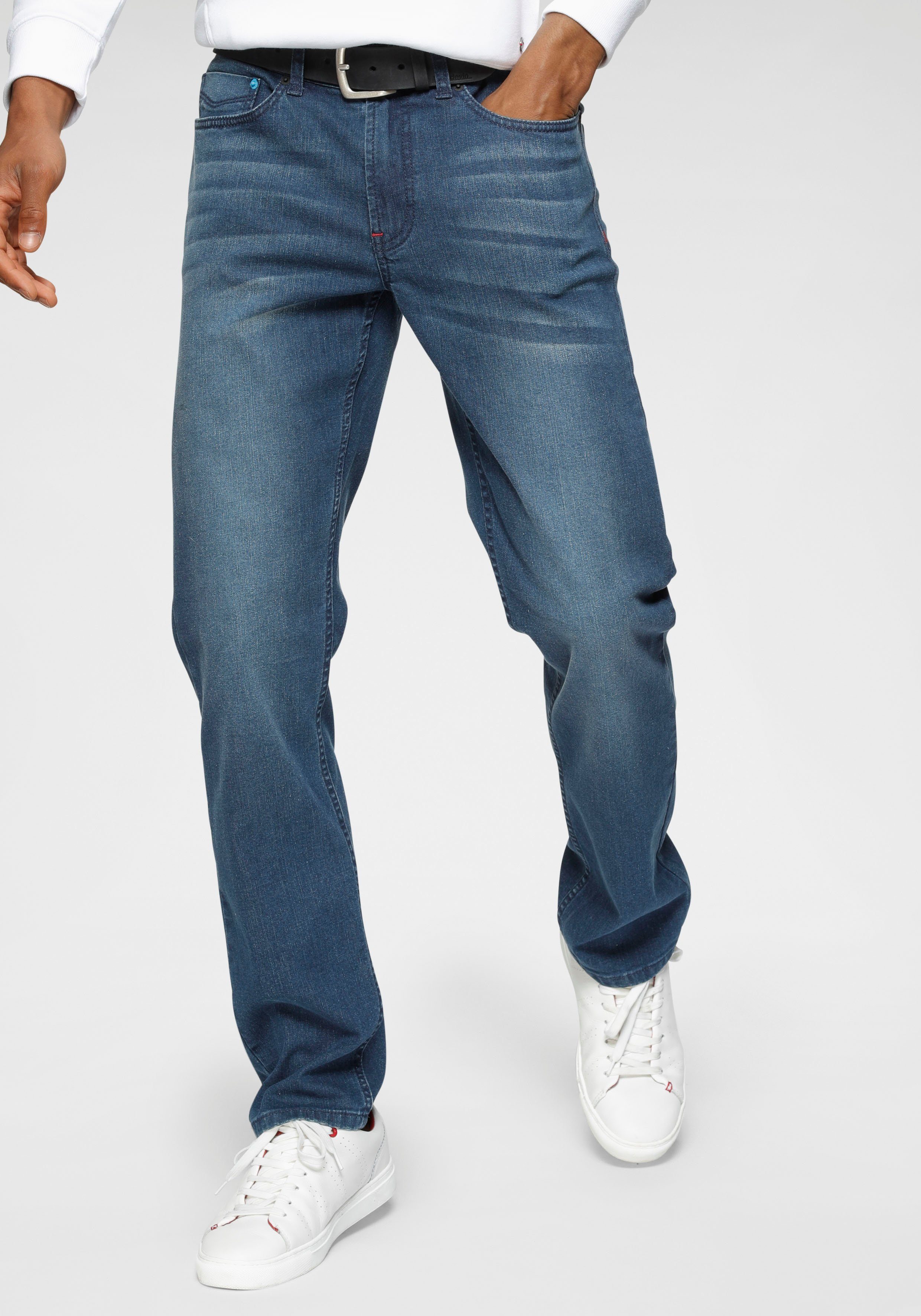 NU 20% KORTING: H.I.S slim fit jeans FLUSH