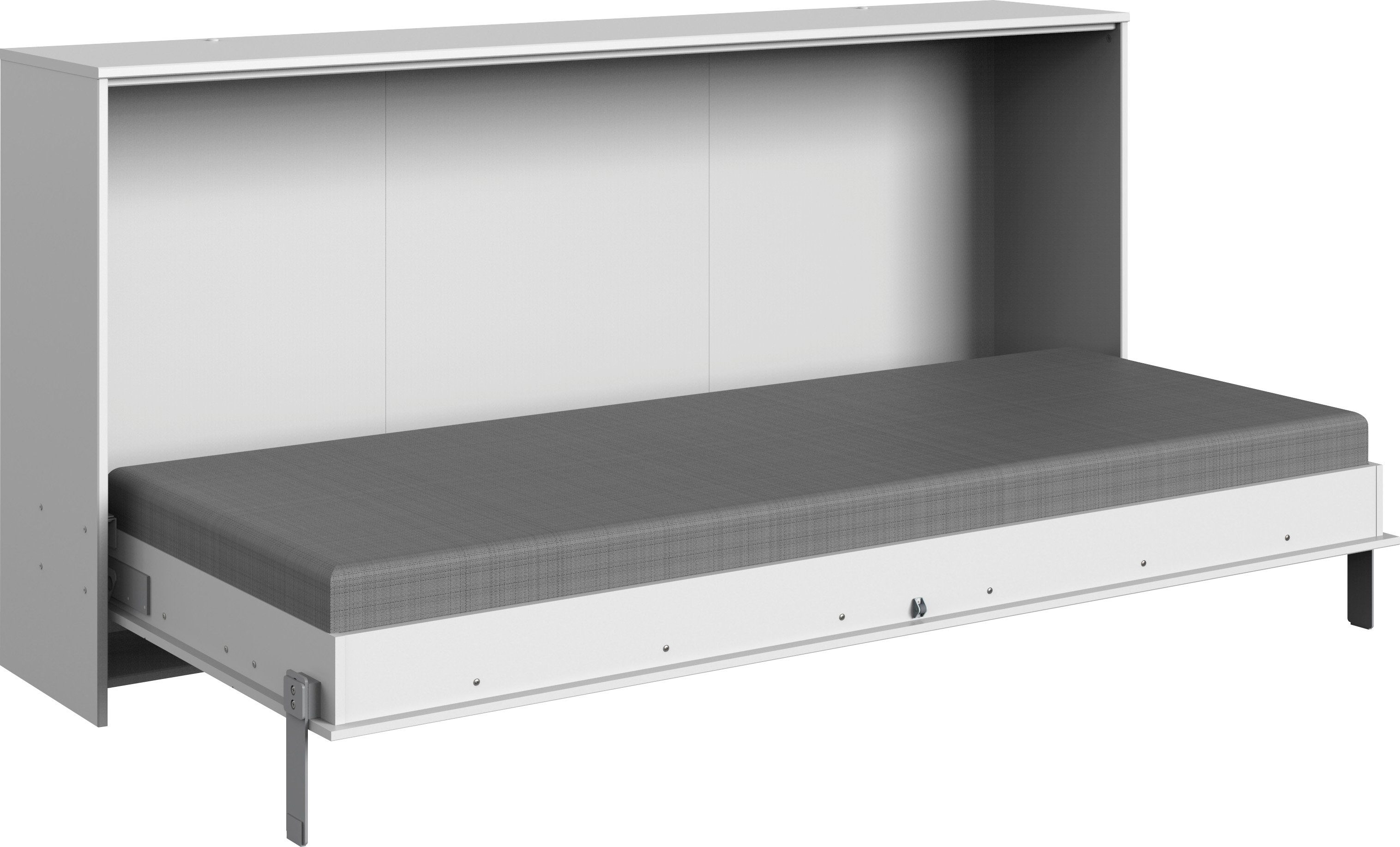 Wimex Verticaal opklapbed Juist kastklapbed logeerbed horizontaal opklapbaar, 3 ligplaatsen, met lattenbodem, made in germany