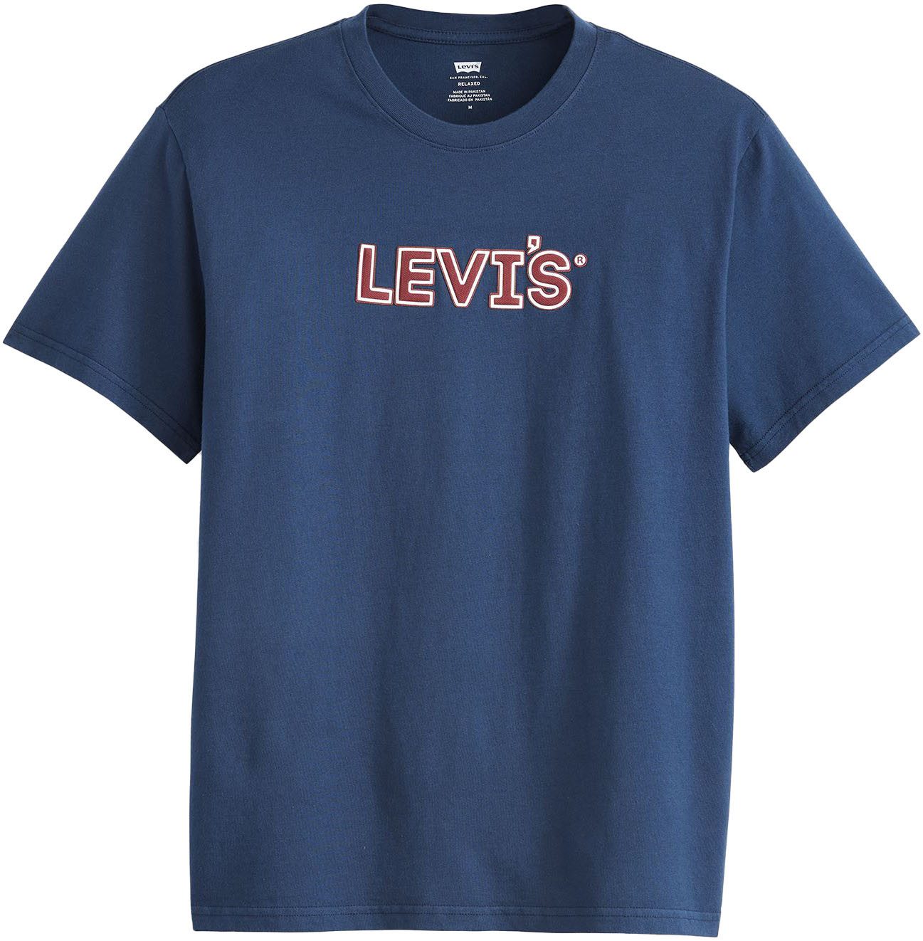 Levi's Shirt met print RELAXED FIT TEE met -opschrift