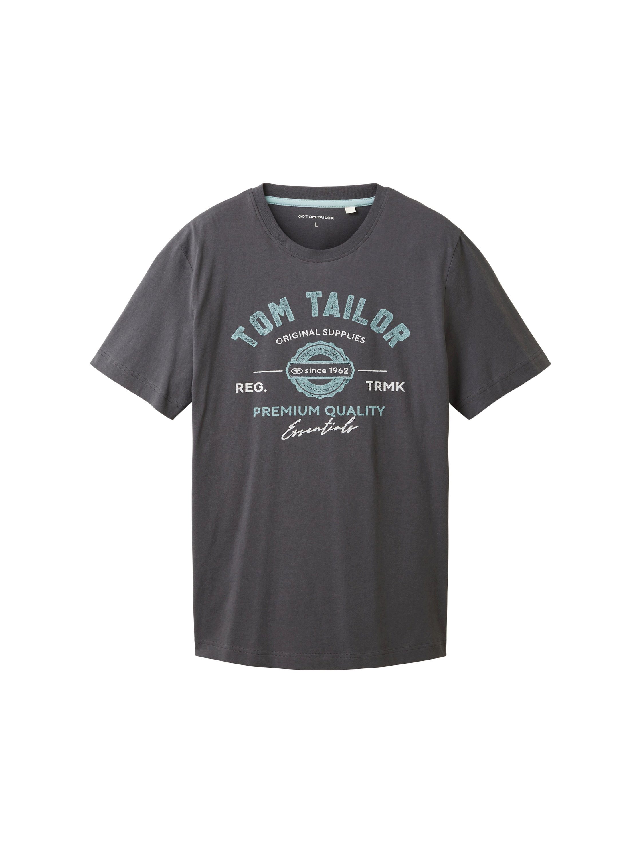 Tom Tailor T-shirt met grote logo-frontprint