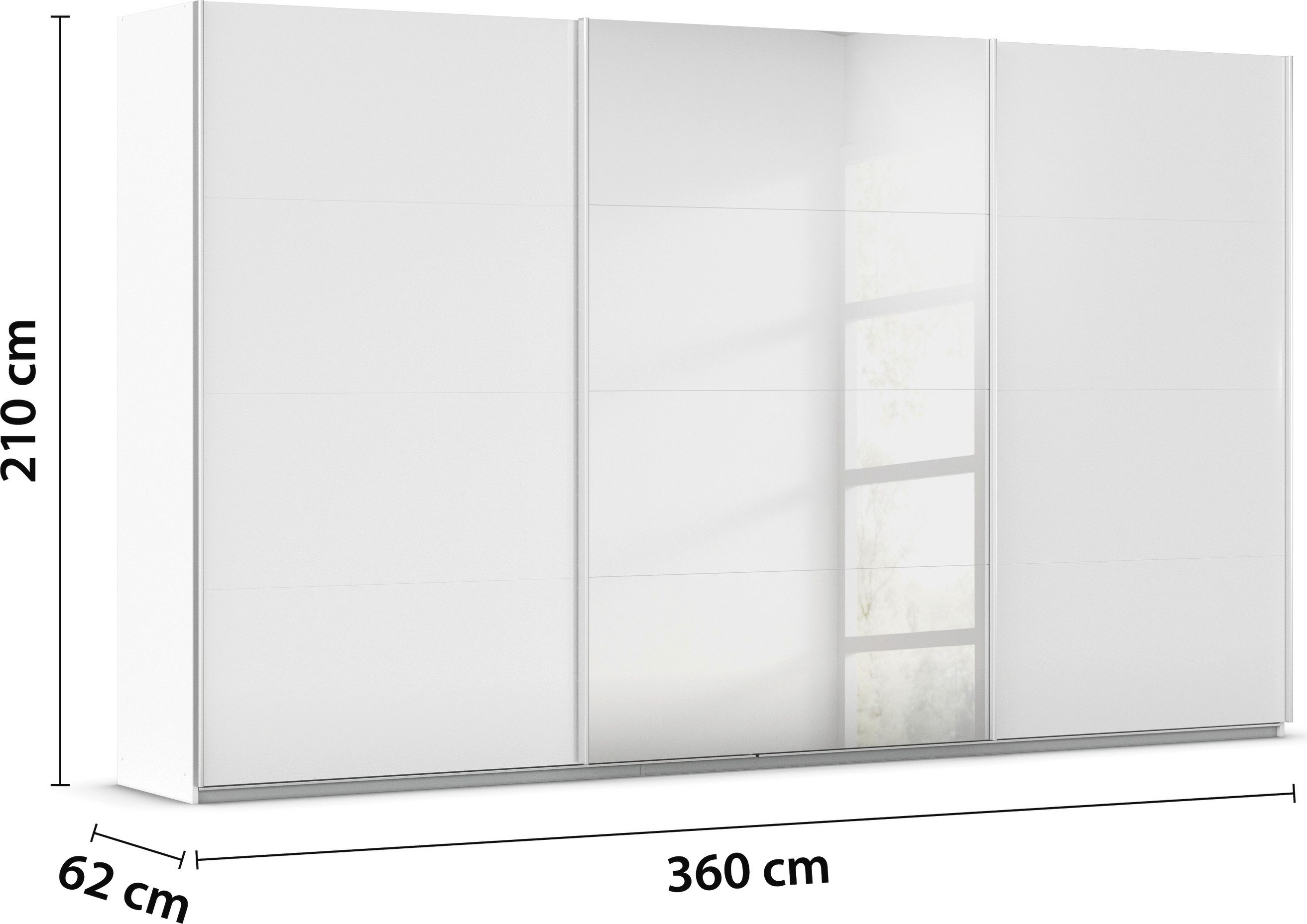 rauch Schuifdeurkast Kledingkast kast OTTO´S CHOICE garderobe AGORDO Top interieur, in 4 breedtes en 2 hoogtes MADE IN GERMANY