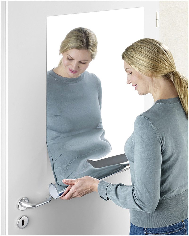 Maximex Decoratiefolie Spiegel-effect folie 150x58 cm, op maat snijden, zelfklevend, voor muur, deur of kast (set, 2 stuks)