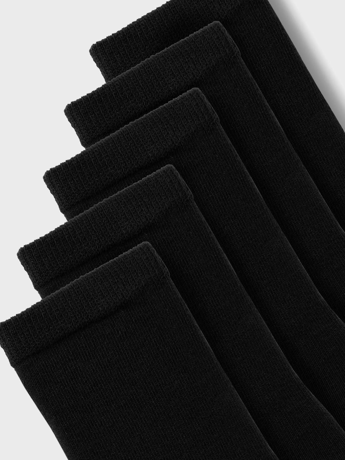Name It Vrijetijdssokken NKNSOCK 5P SOLID NOOS (set, 5 paar)