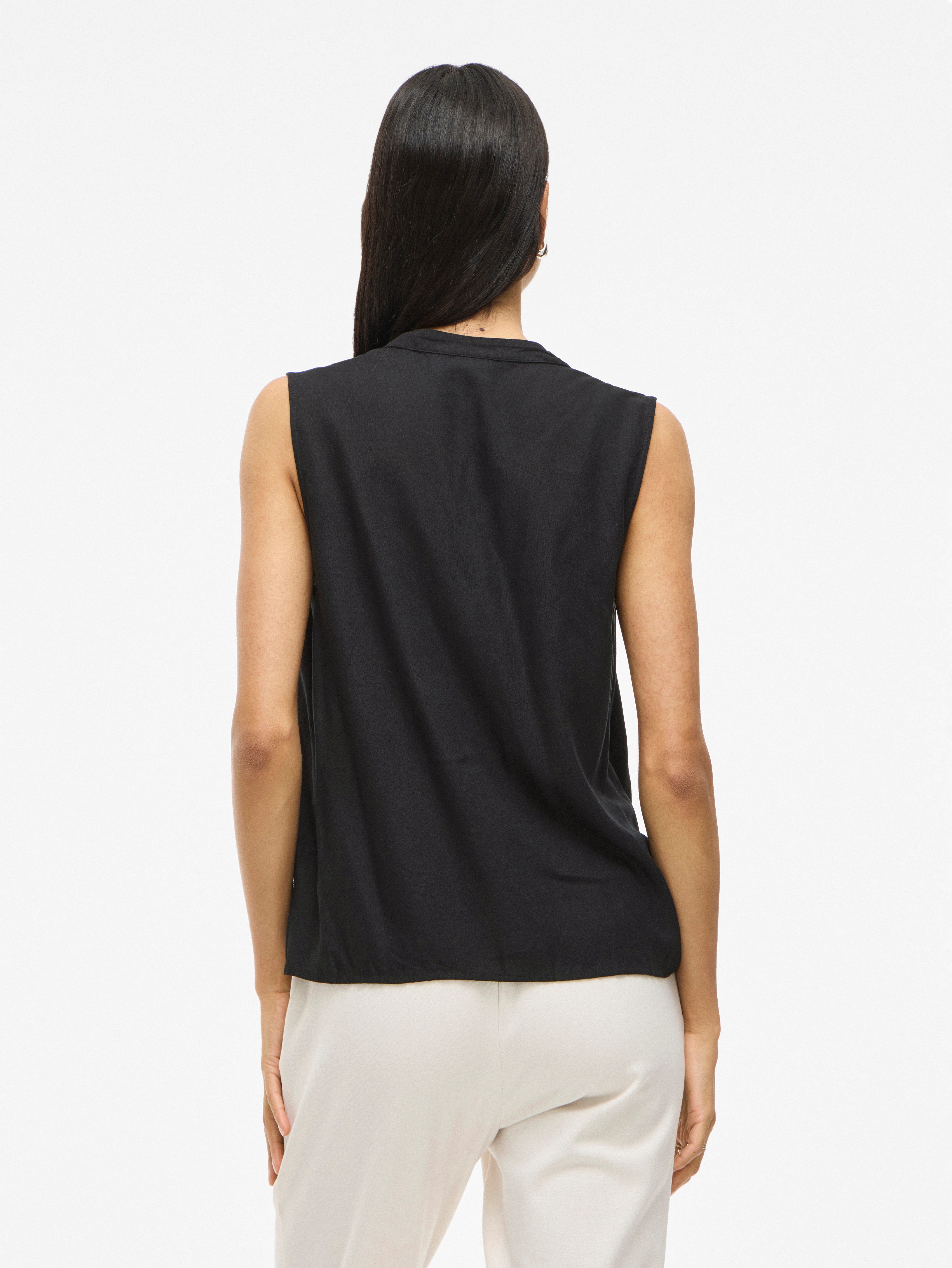 Vila Top VIROSA V-NECK S/L TOP - NOOS