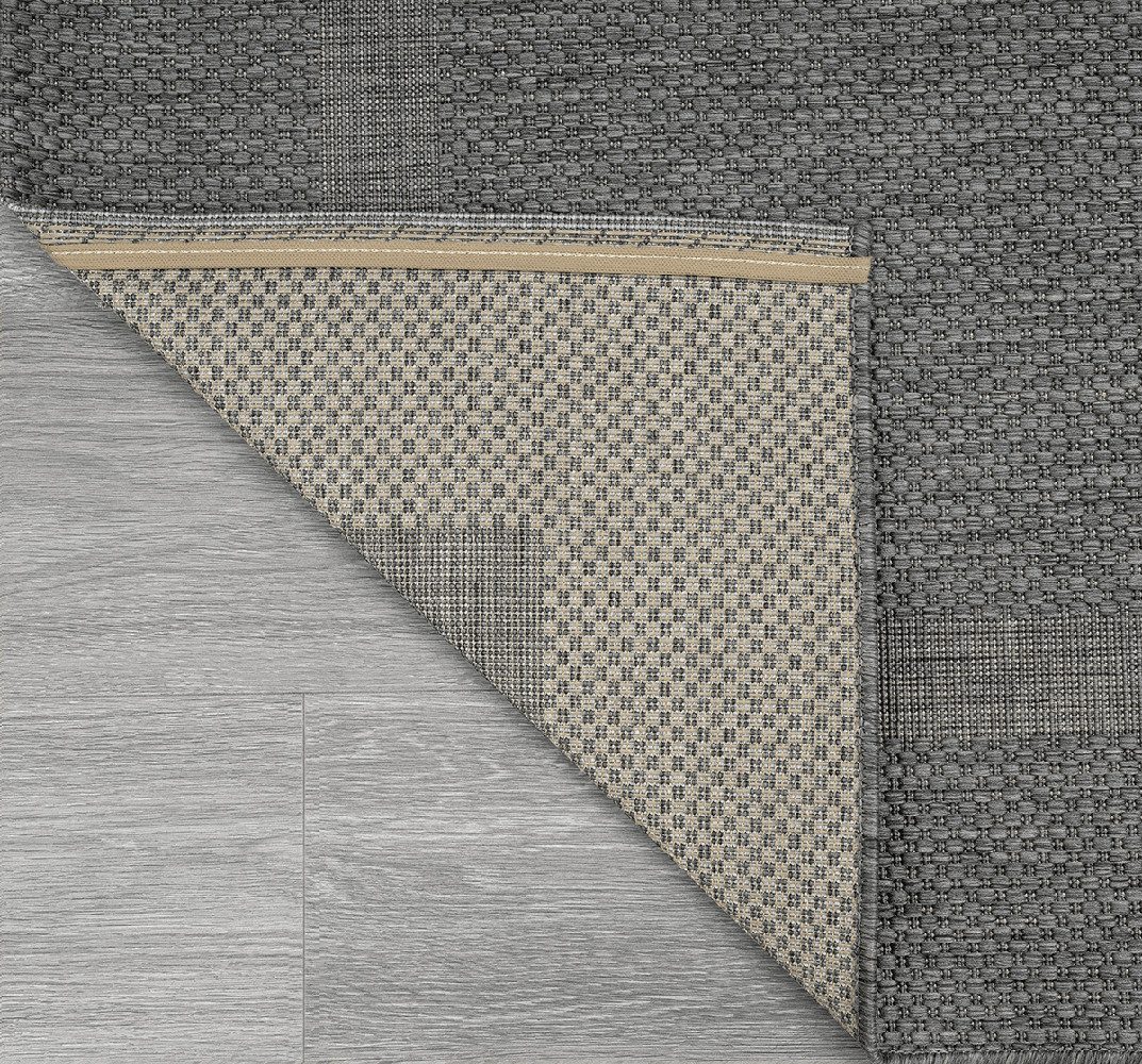 The carpet Vloerkleed Mistra round moderne robuuste binnen- en buitenkleed