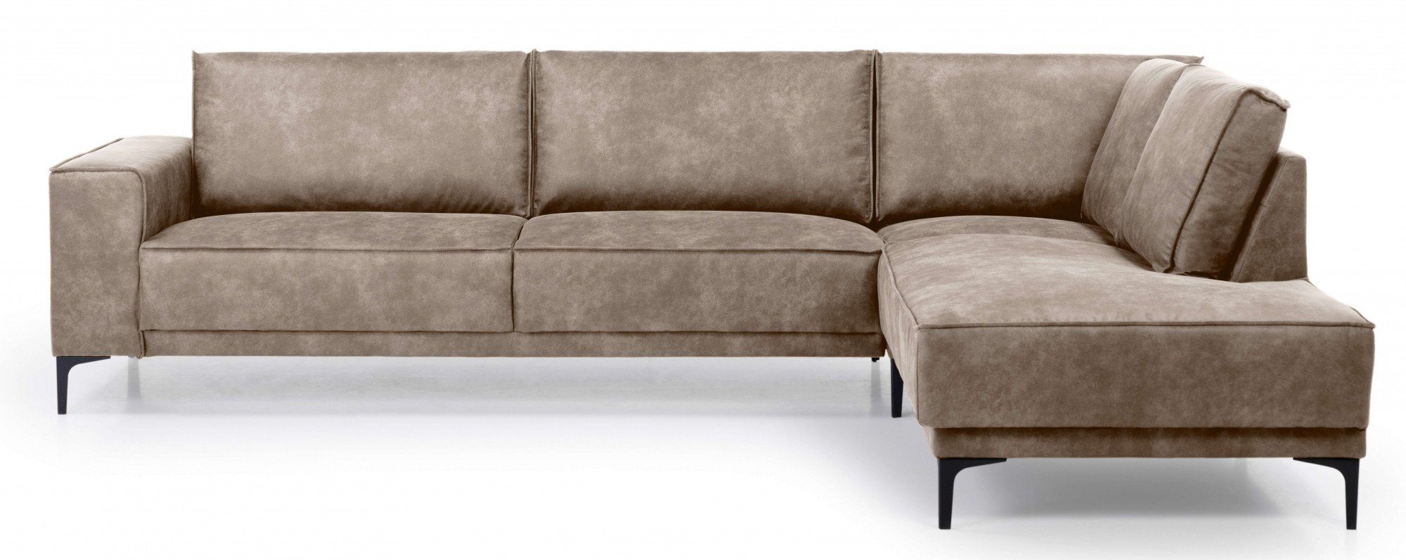 Places of Style Hoekbank Oland, structuur, platweefsel, luxe microvezel, bouclé