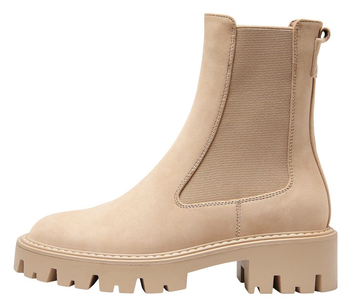 ONLY Shoes Chelsea-boots ONLBETTY-1 blokhak, laarsjes, instapschoen met opvallende profielzool