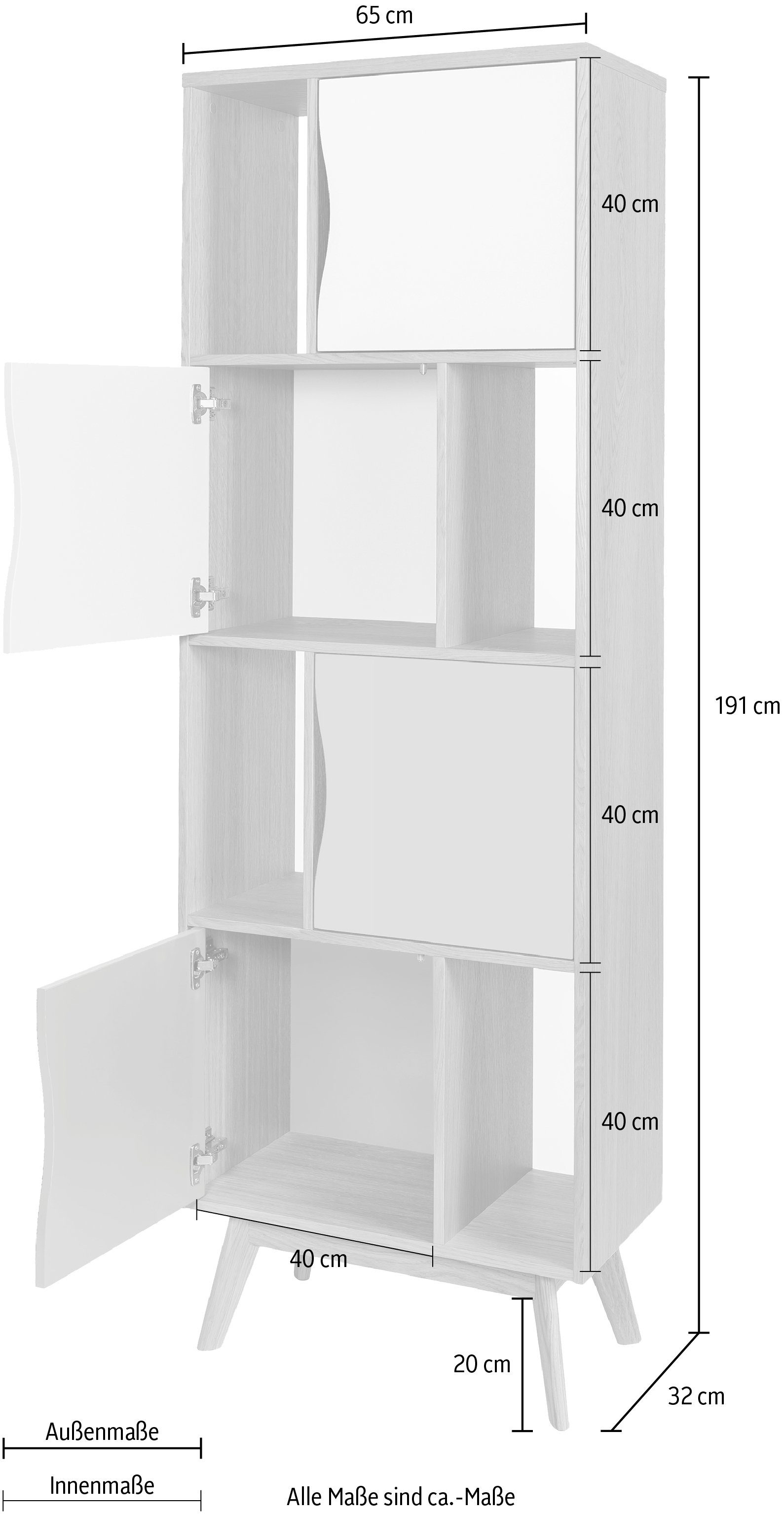 Woodman Boekenkast Avon Houtfineer van eiken