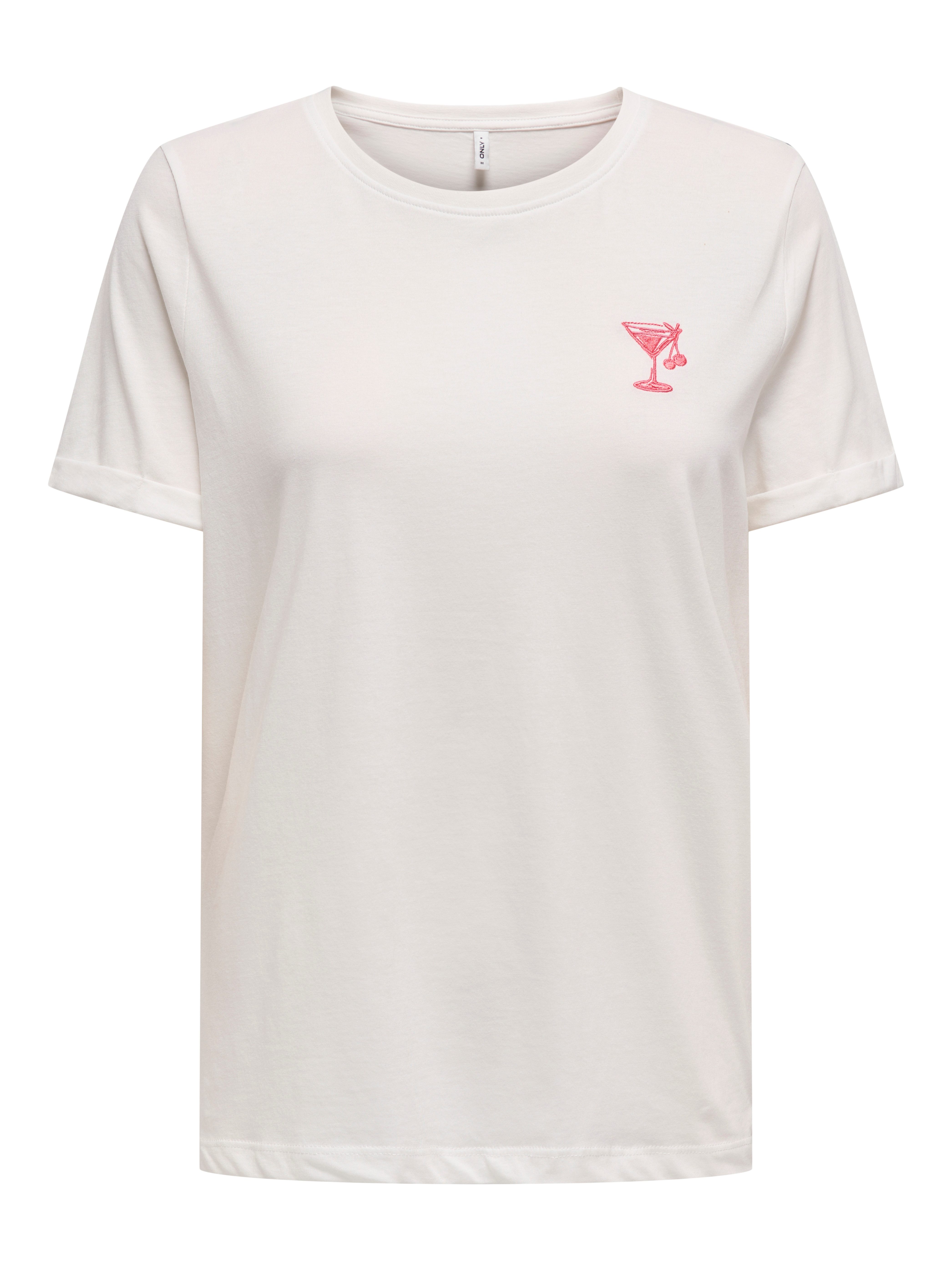 Only Shirt met korte mouwen ONLGITTE LIFE REG S/S TOP BOX CS JRS