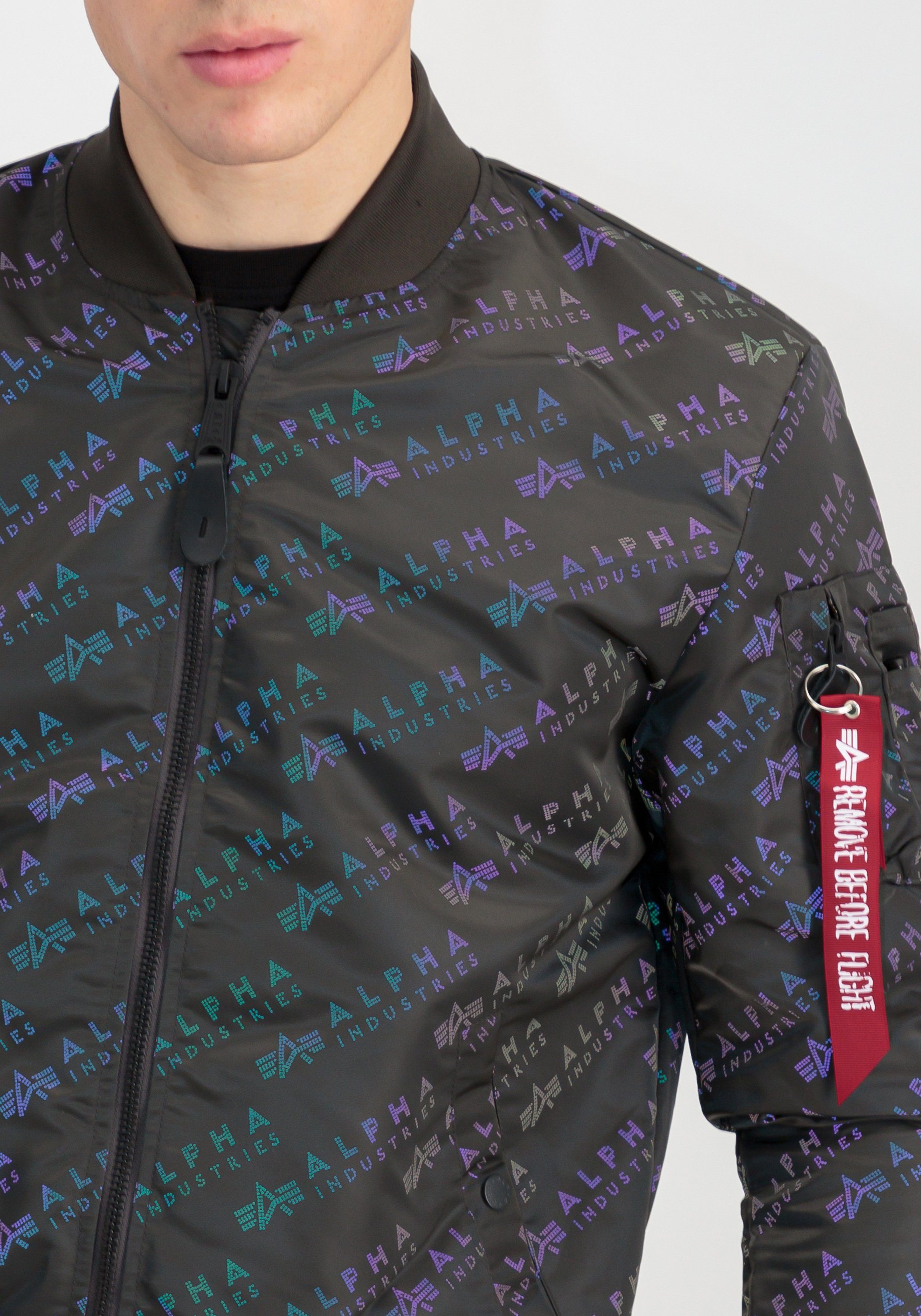 Alpha Industries Regenjack Alpha Industries Men - Bomber Jackets MA-1 LW AOP Rainbow Ref.
