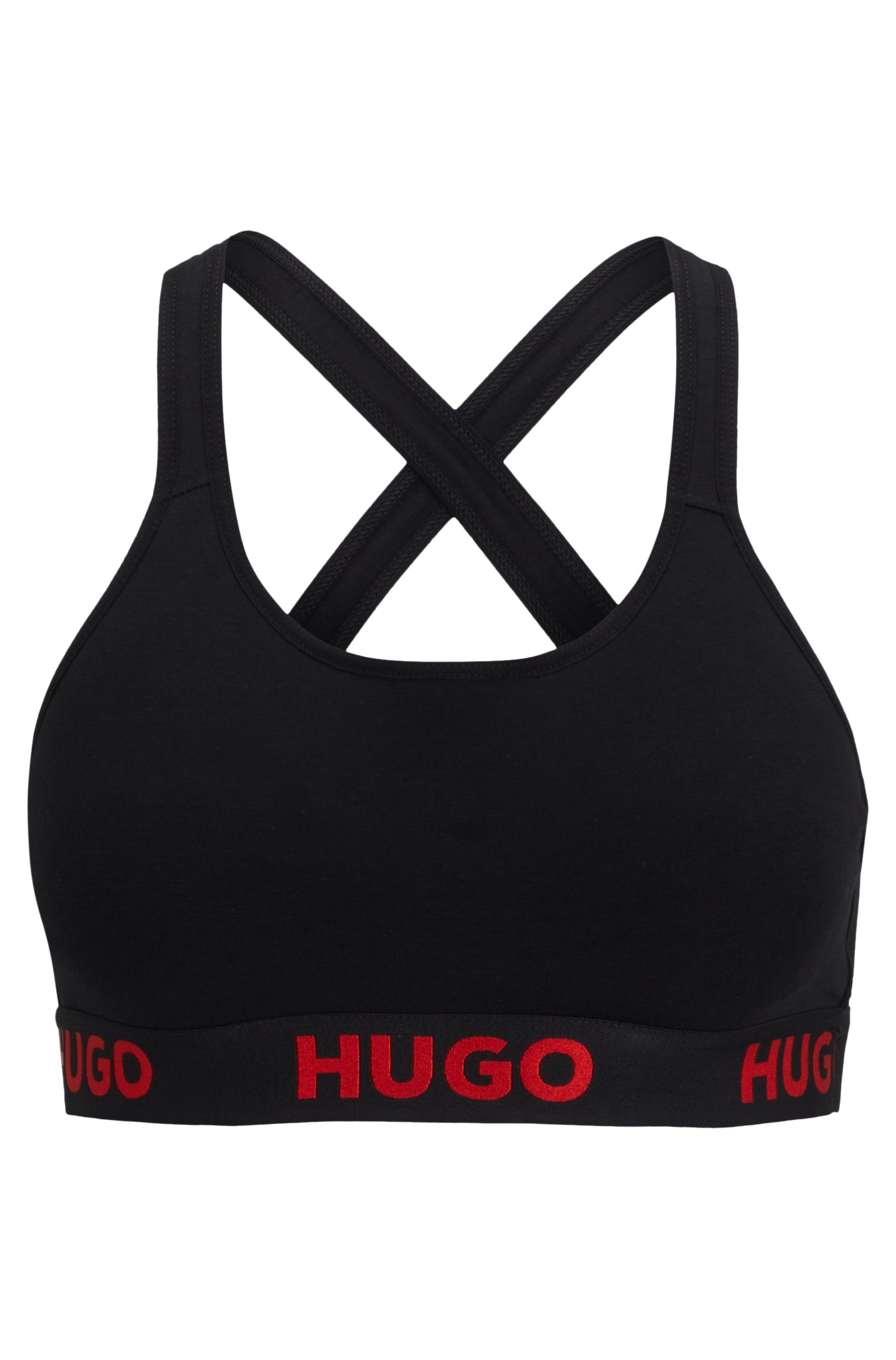 HUGO underwear Bralette-bh BRALETTE PADDED SPOR met elastische taille
