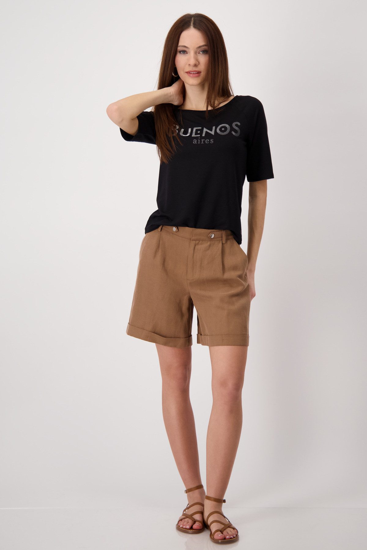 Monari T-shirt Shirt Buenos Met een ronde hals