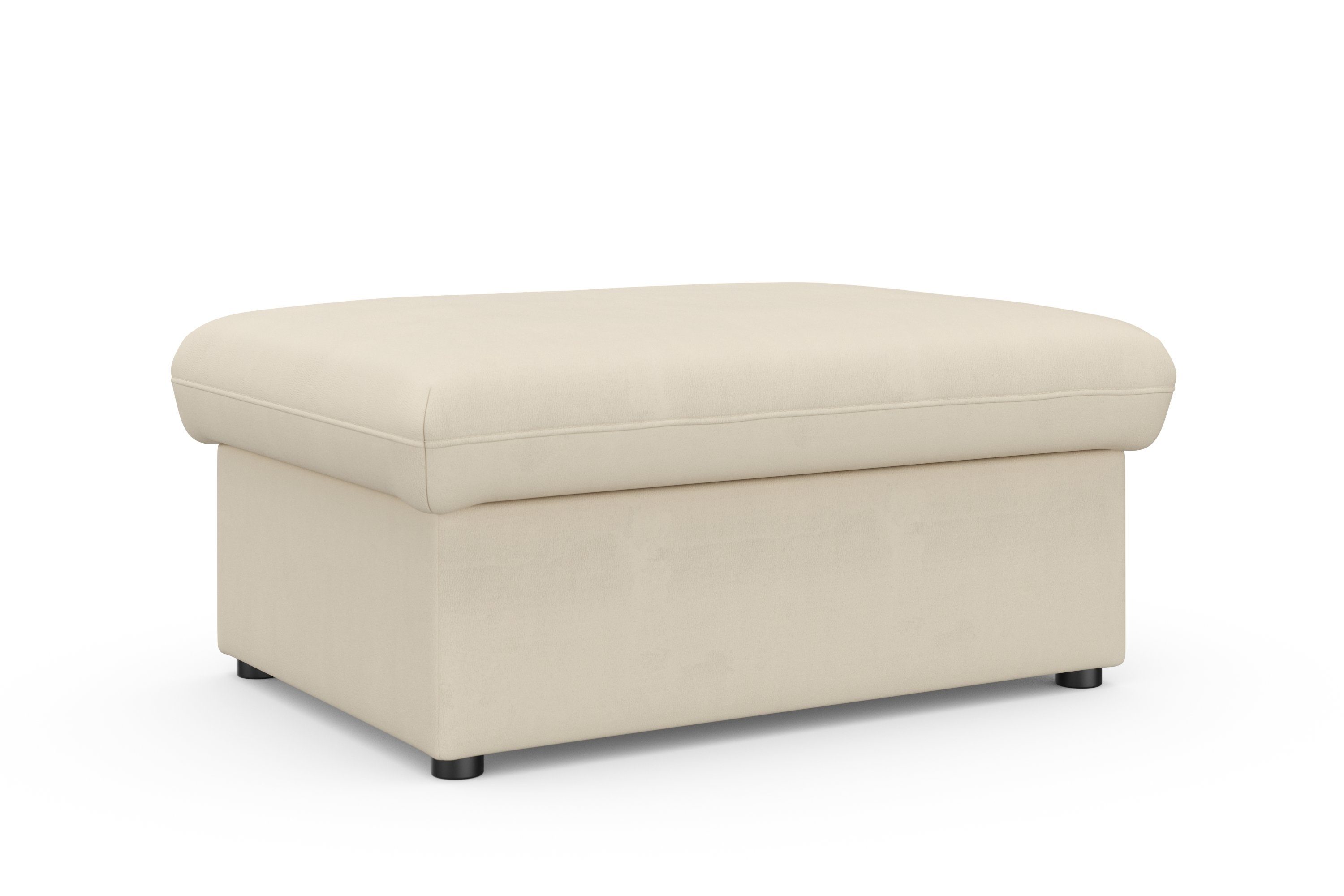 DOMO collection Hocker Topmatras met golfvering, op kunststof glijders