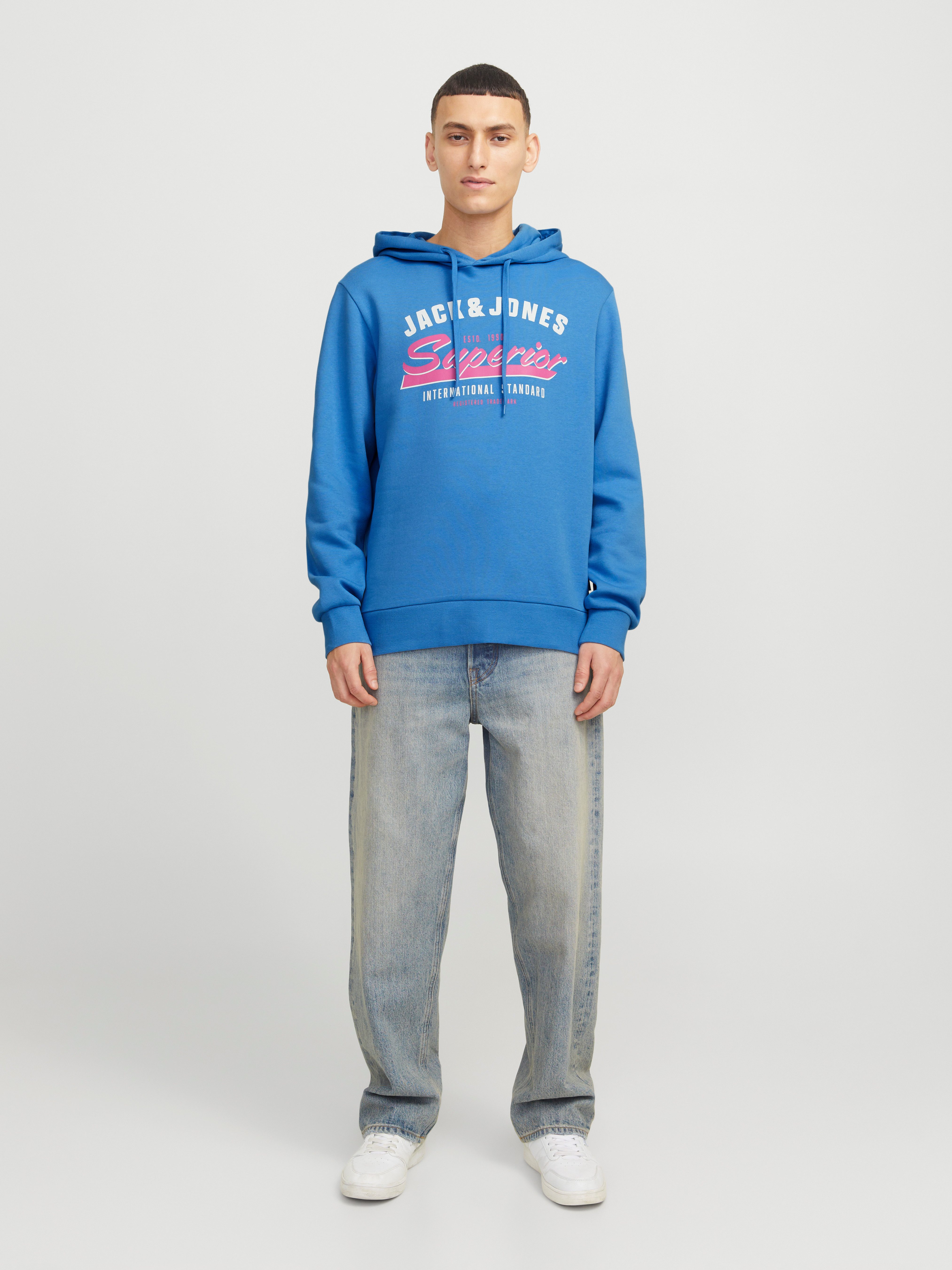 Jack & Jones Hoodie JJELOGO SWEAT HOOD 2 COL 24 25 NOOS