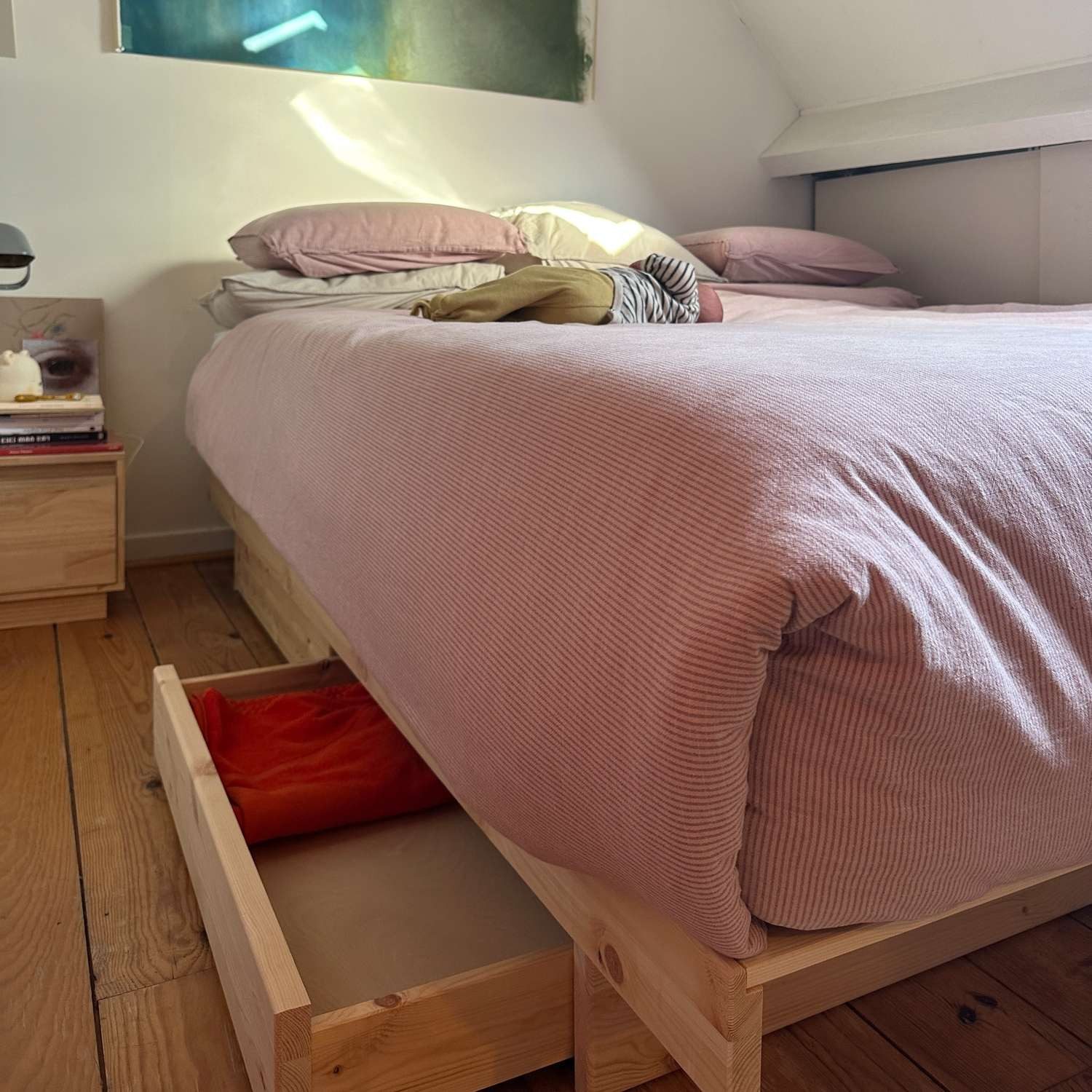 Karup Bedframe Kanso Bed, opbergbed, bed met of zonder lades Bed met/zonder lades, inclusief lattenbodem, FSC® gecertificeerd