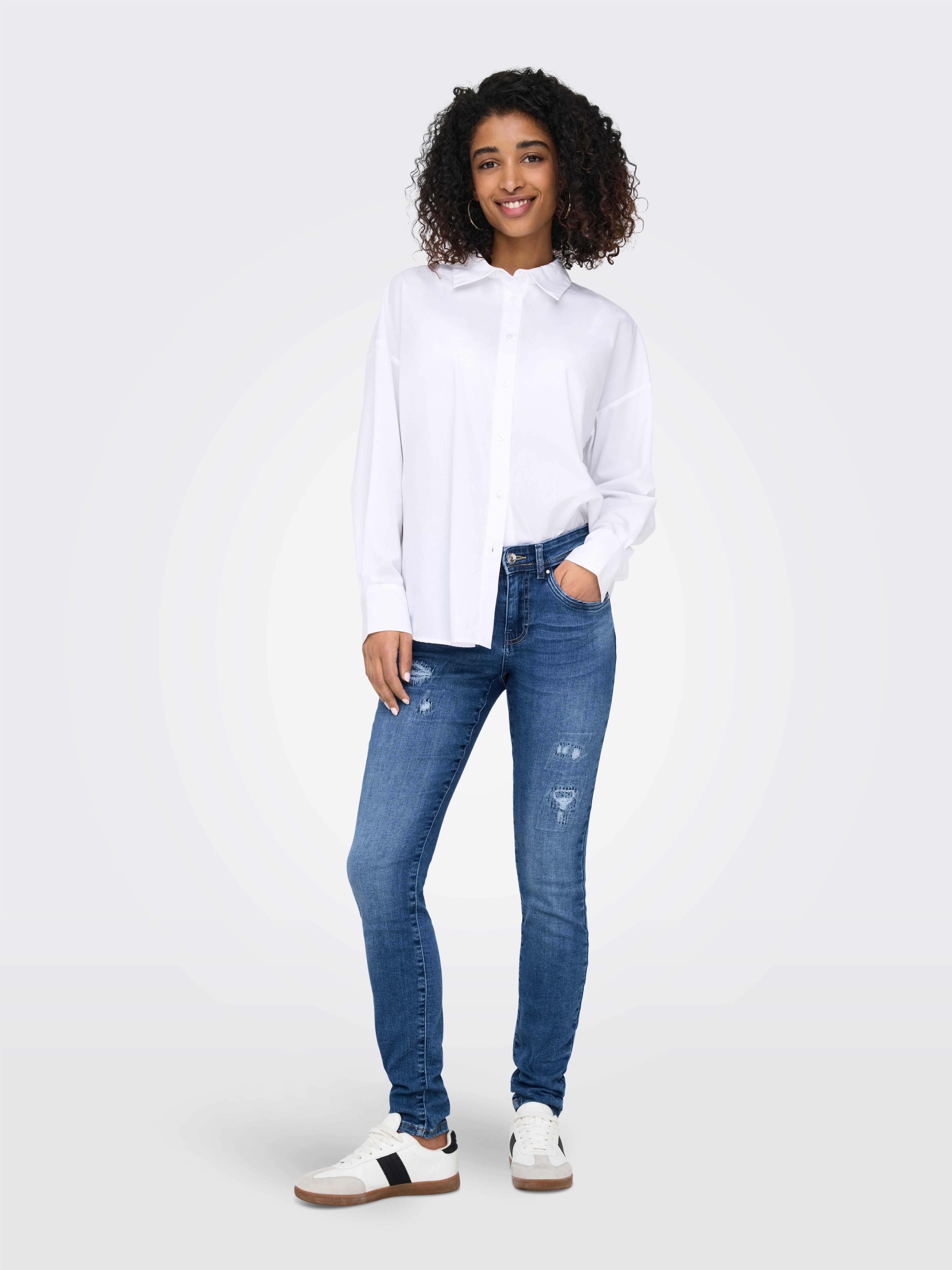 Only Skinny fit jeans ONLRUSH MID WAIST SK REP DNM MAS