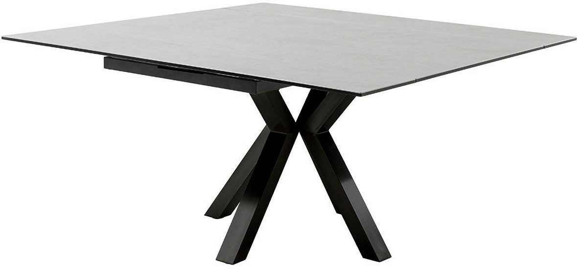MCA furniture Eettafel PALLINI uitschuifbare tafel 90-150 cm Keramiek, metaal, lengteschuif, uittrekbaar, tafelblad 13 mm
