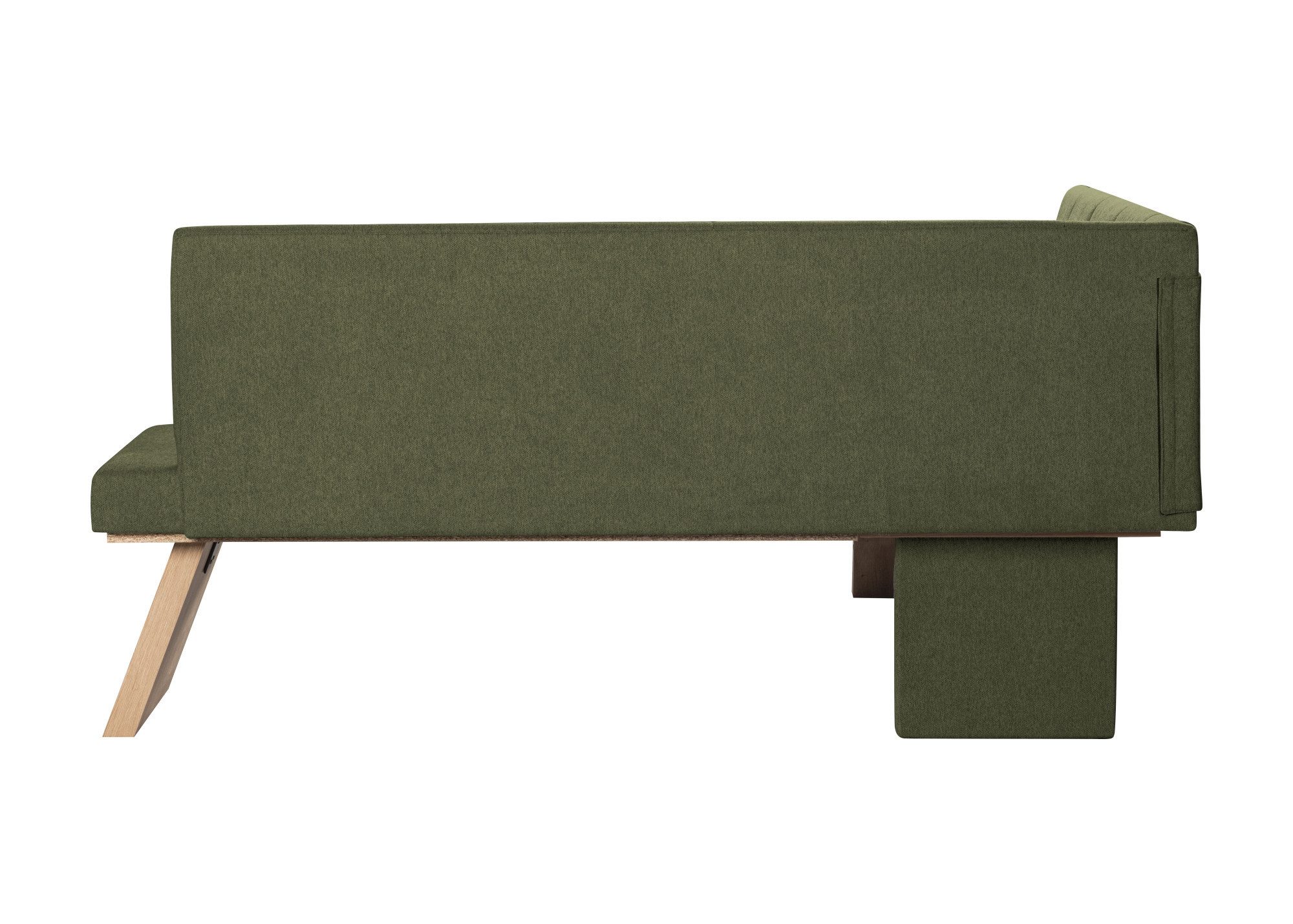 Home affaire Hoekbank Nina keukenbank, gestoffeerde bank, eettafelbank, breedte 185x 150 cm
