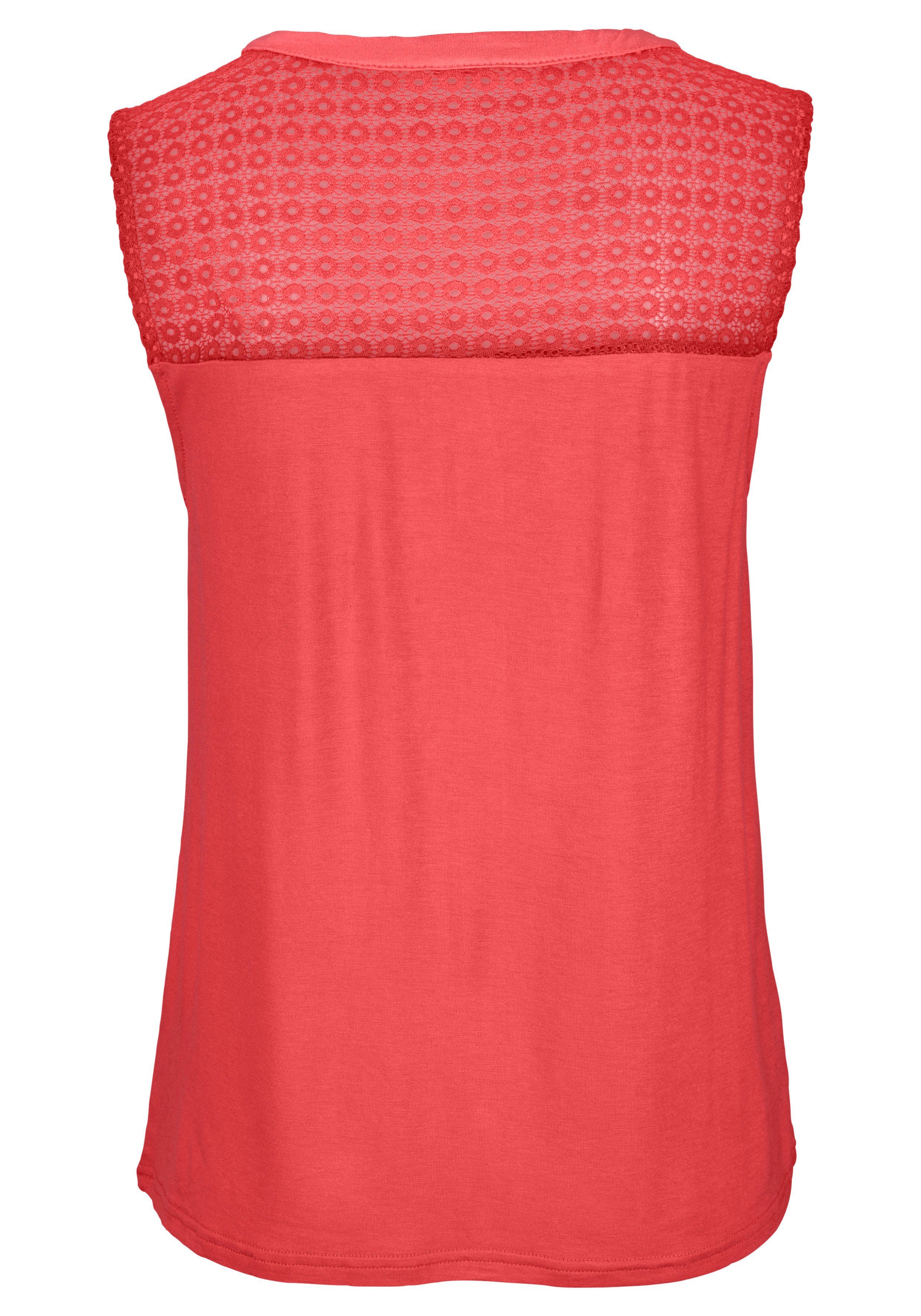 s.Oliver RED LABEL Beachwear Strandtop met inzet bovenaan